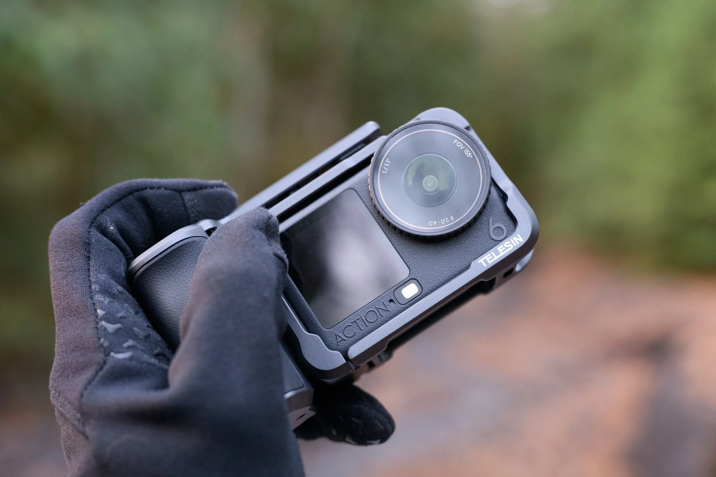 Telesin Street Shot Aluminum Grip for DJI Action 6: The Soft Shutter Solution