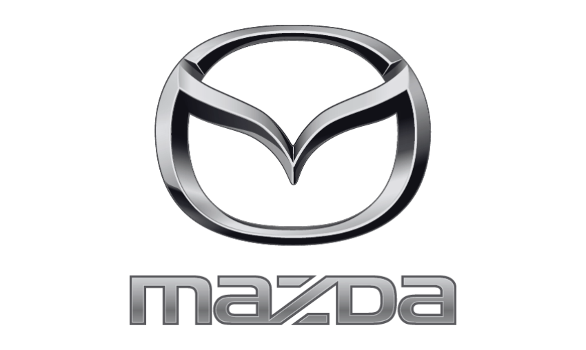Mazda logo in black & white