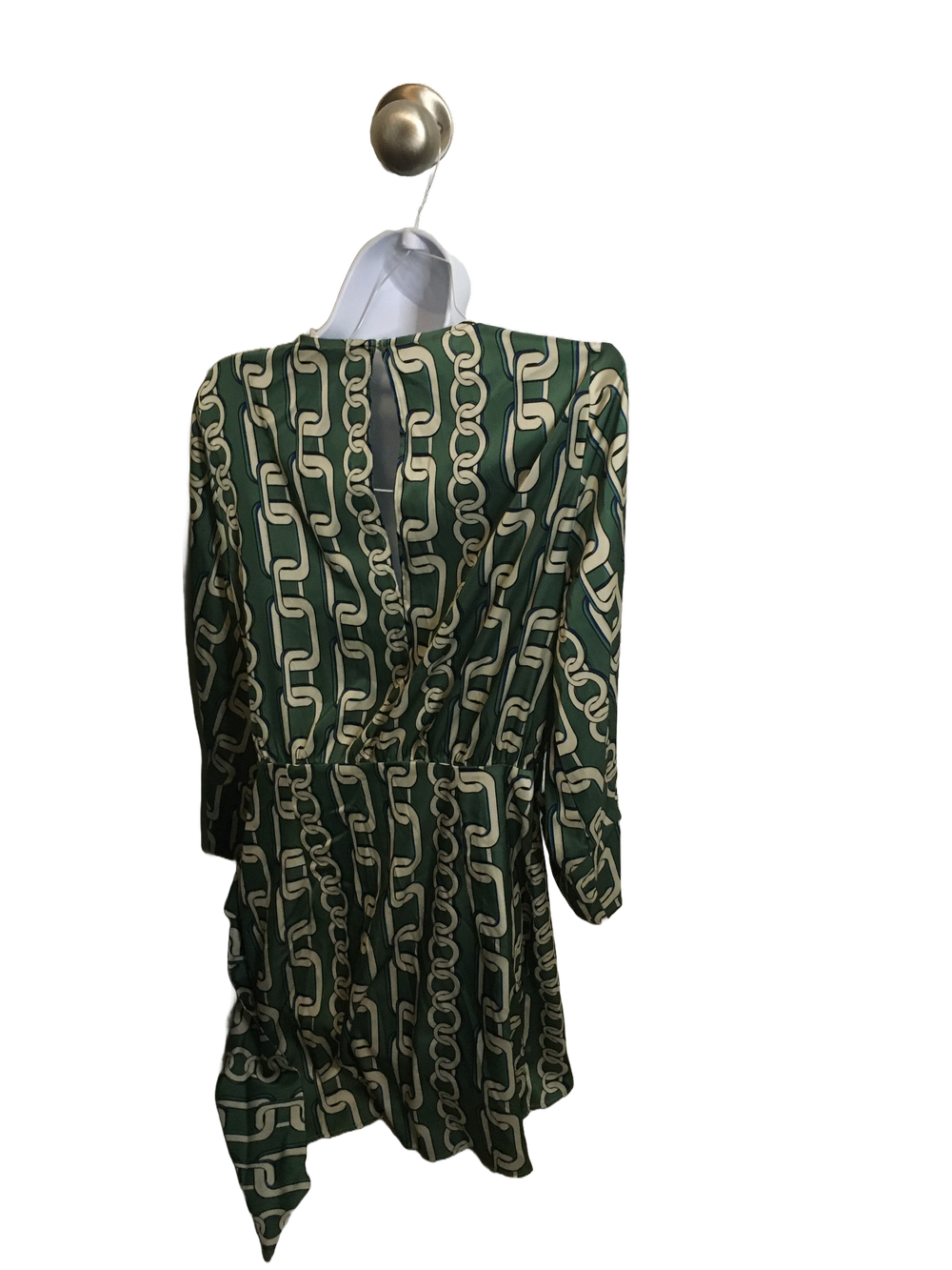 Zara Green & White Chain Dress The Runway by Rachael Zara Green & White Chain Dress The Runway by Rachael