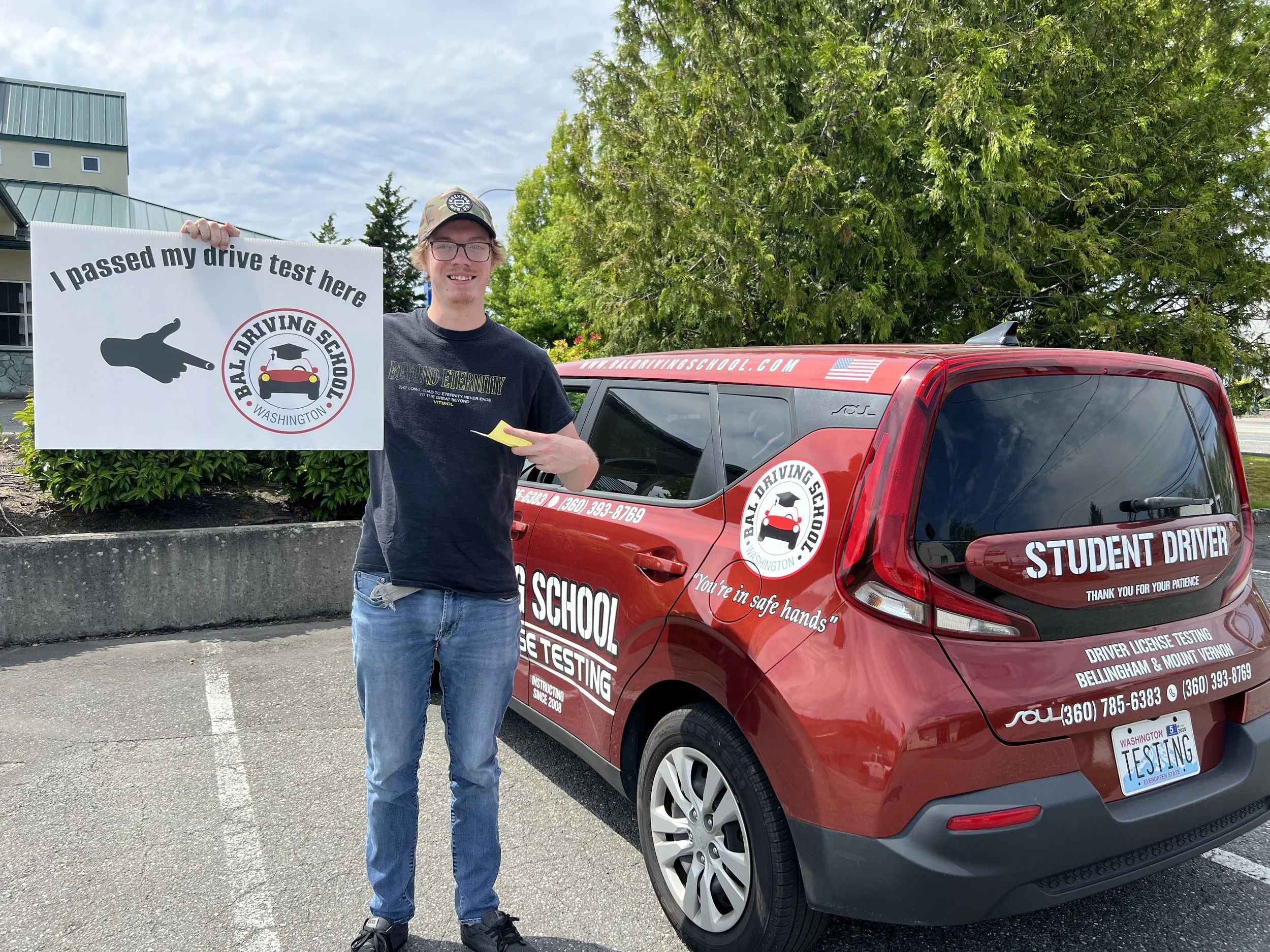 Adult student participating in adult driver education near me in Washington with professional instruction