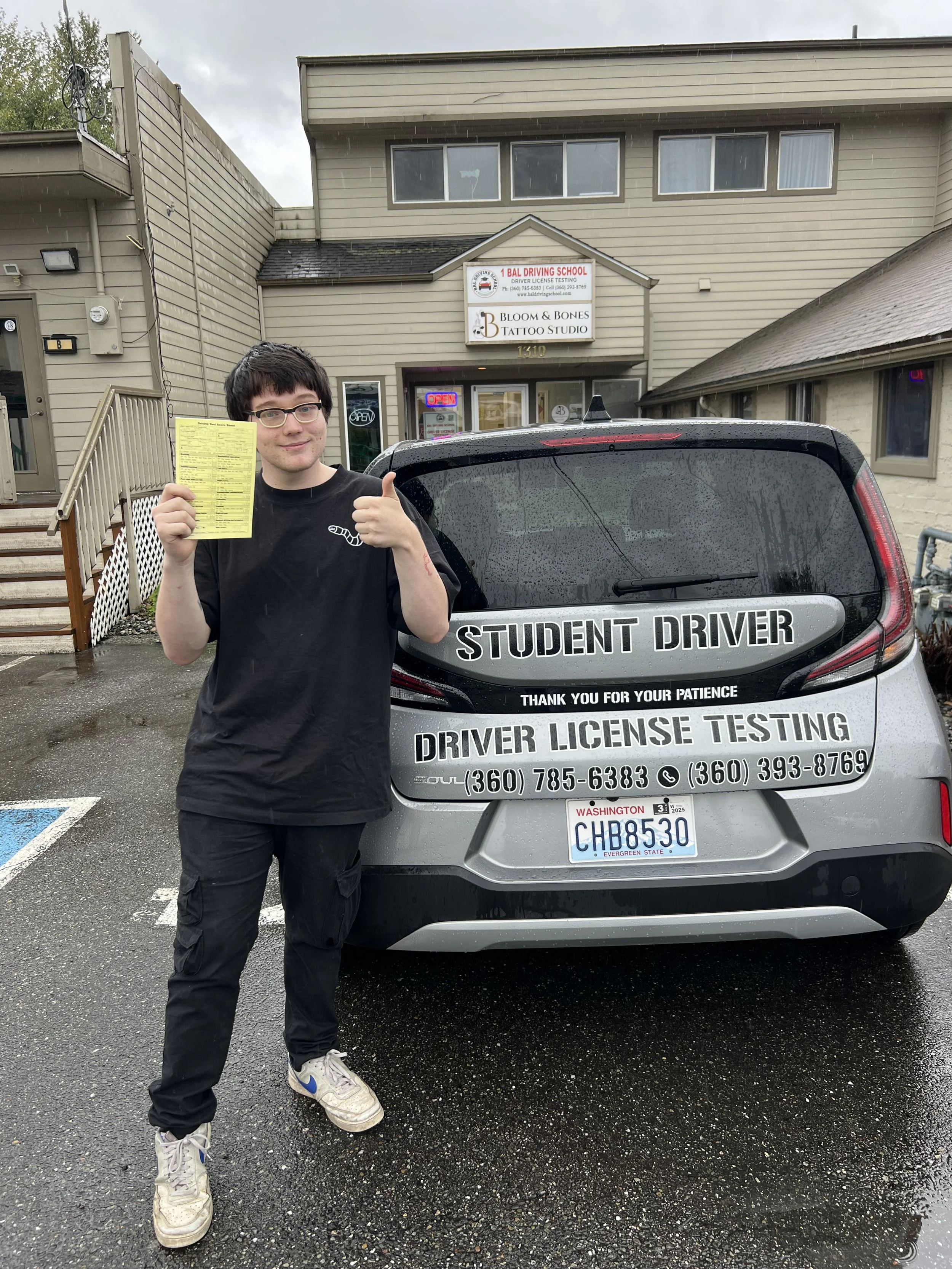 Adult student completing Adult Driving Lessons in Washington with a Bal Driving School instructor