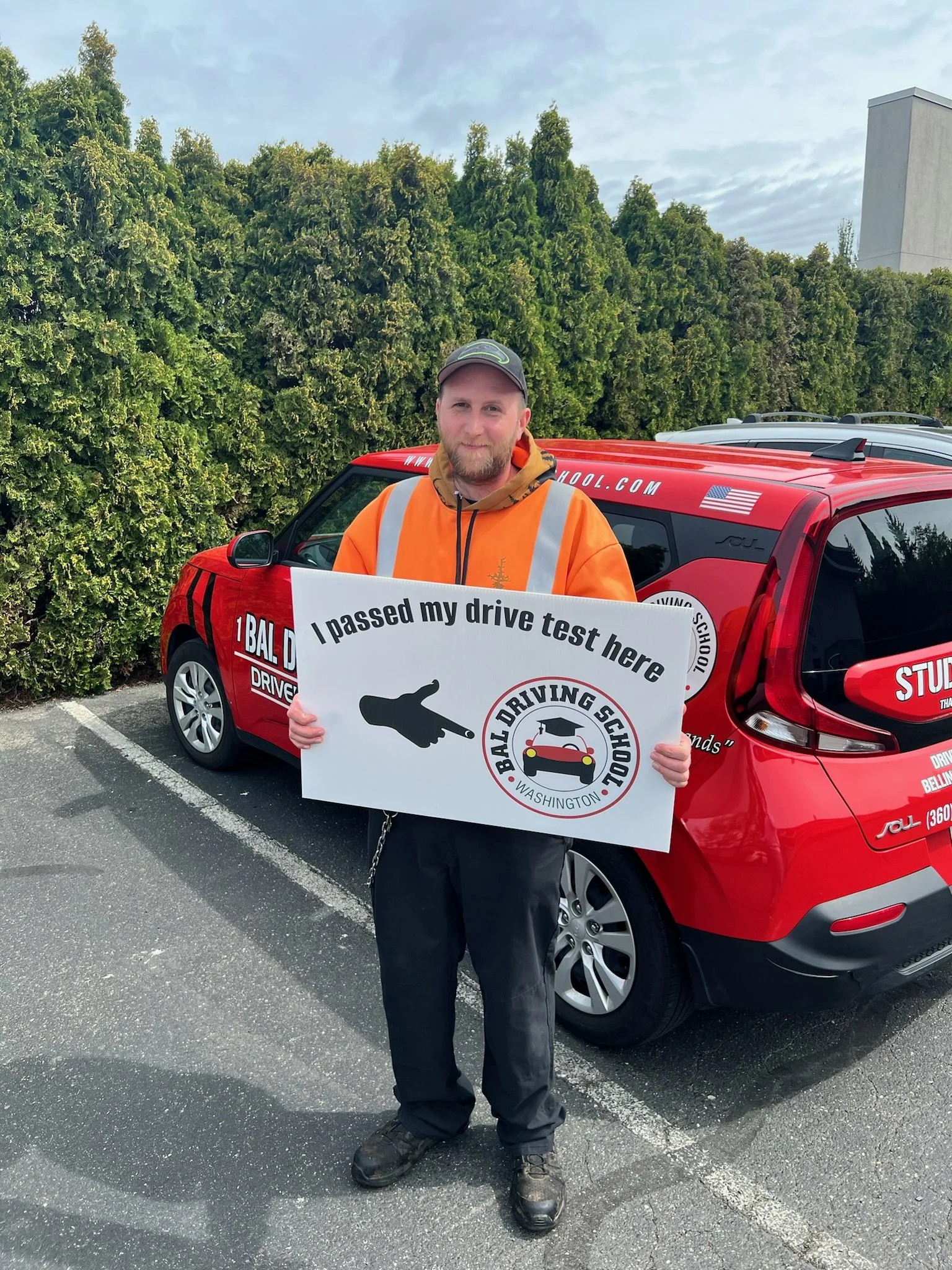 Adult learner receiving adult driver education near me in Lynnwood, WA with professional instruction