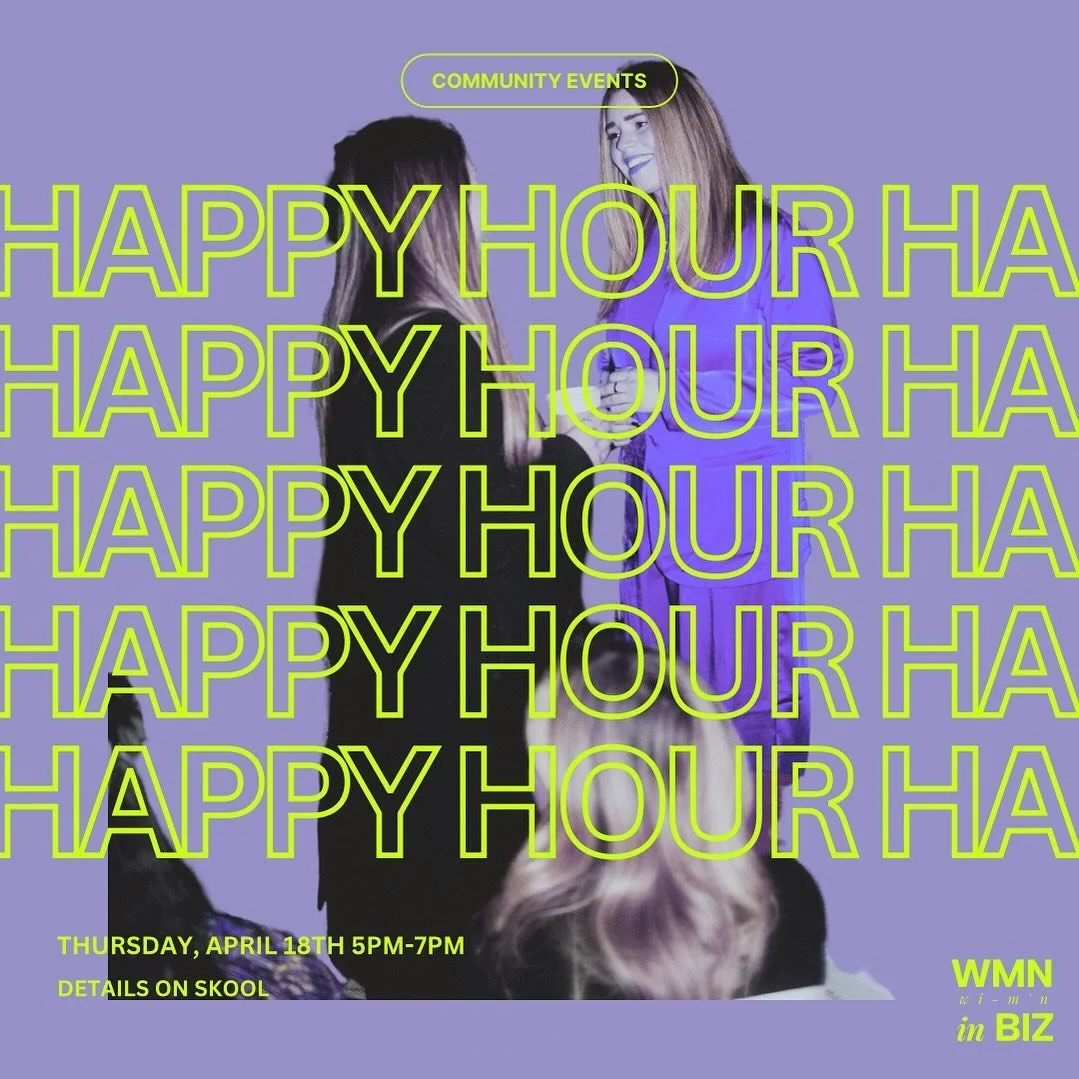 Community Happy Hour this THURSDAY! 5pm-7pm. Event details in Skool. See you there ✨