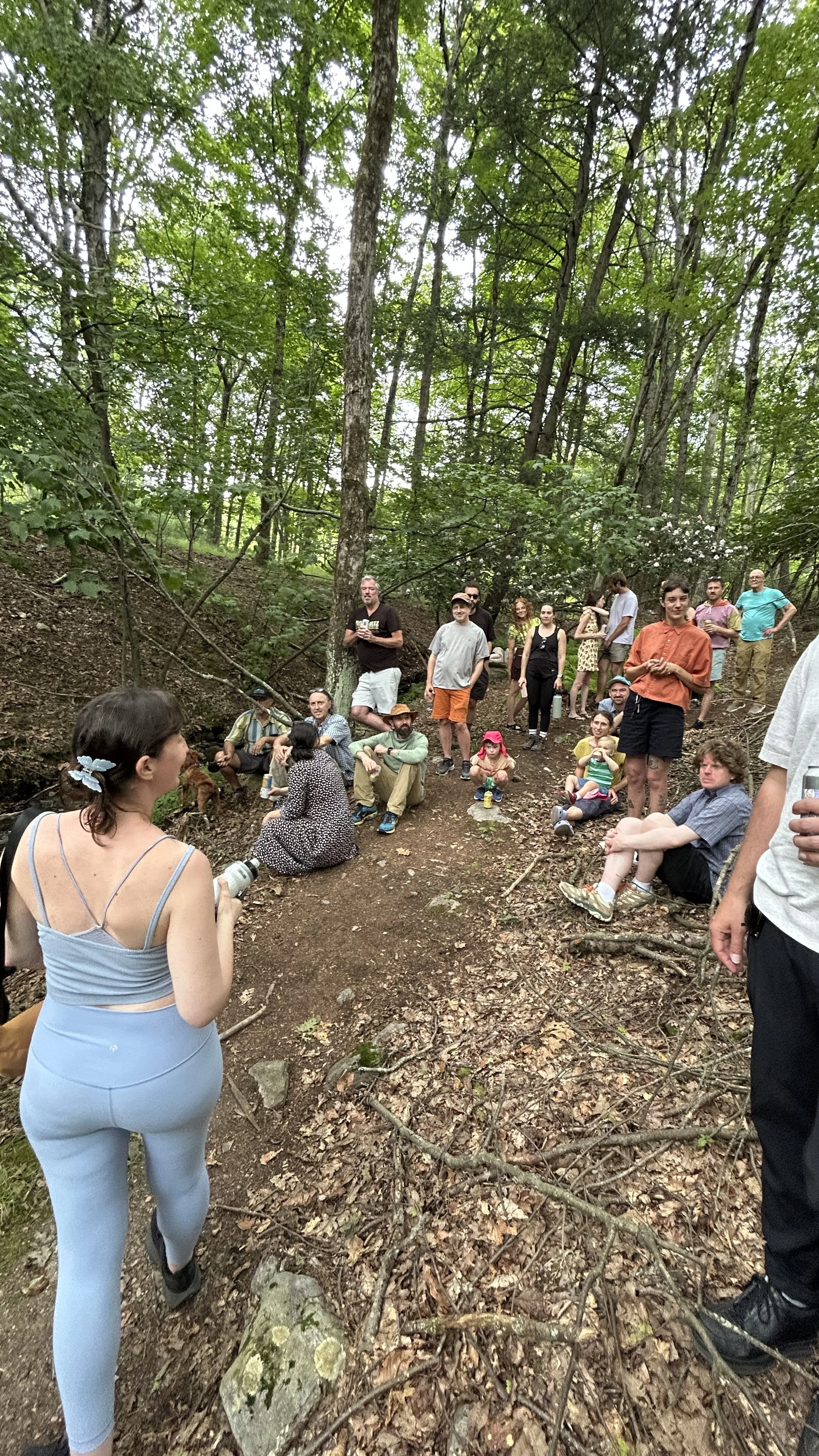 Jaqueline Cedar presents performances in the woods. Good Naked Gallery