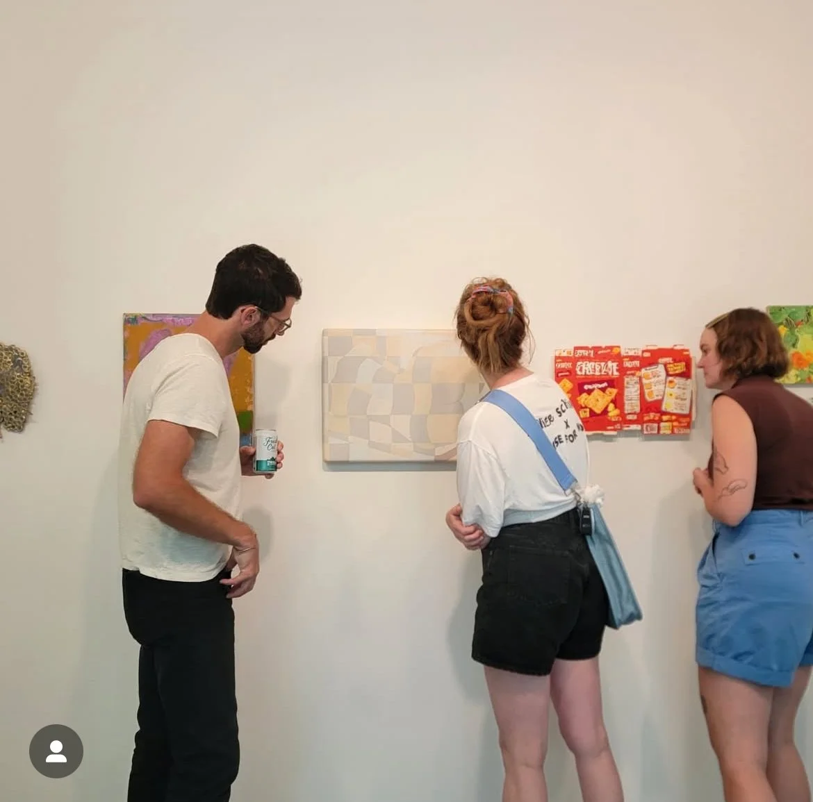 Installation view of the cabin gallery
