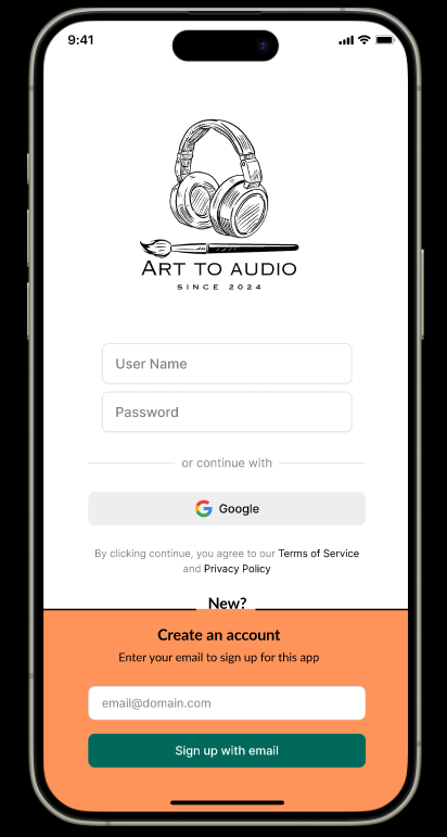 Prototype of an audio tour app for art museums