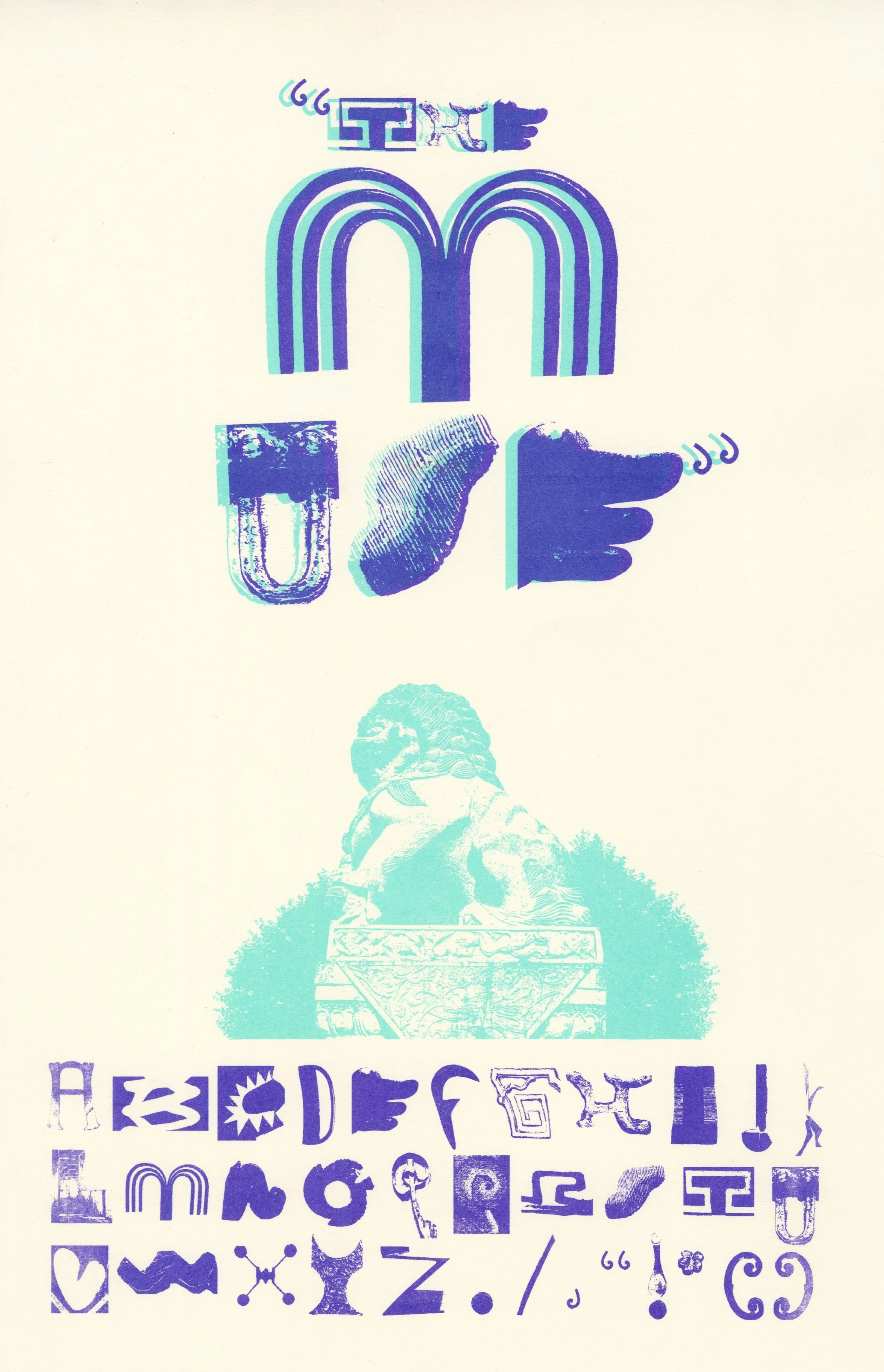 Alphabet Risograph Poster