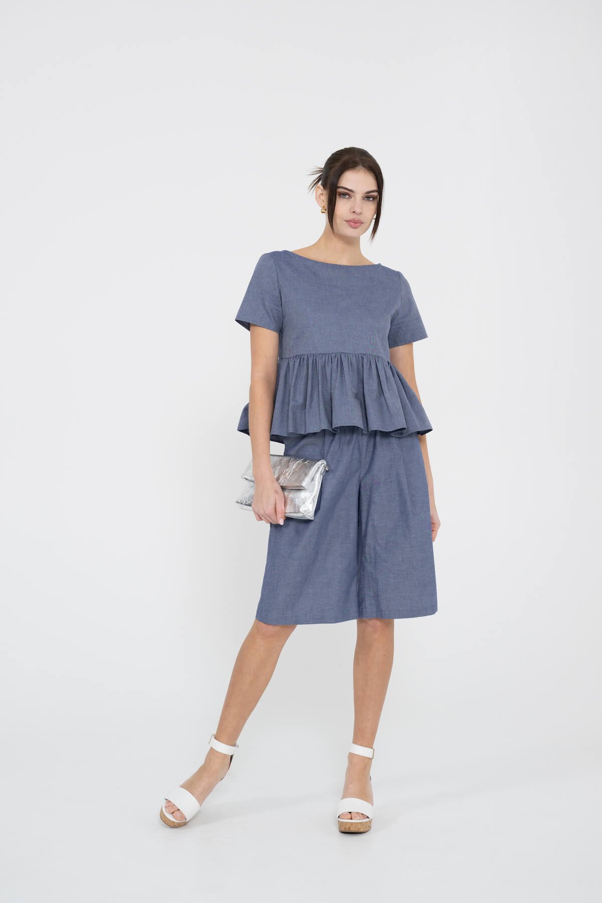 AURELIE - Blue Short-Sleeve Ruffle Top.jpg