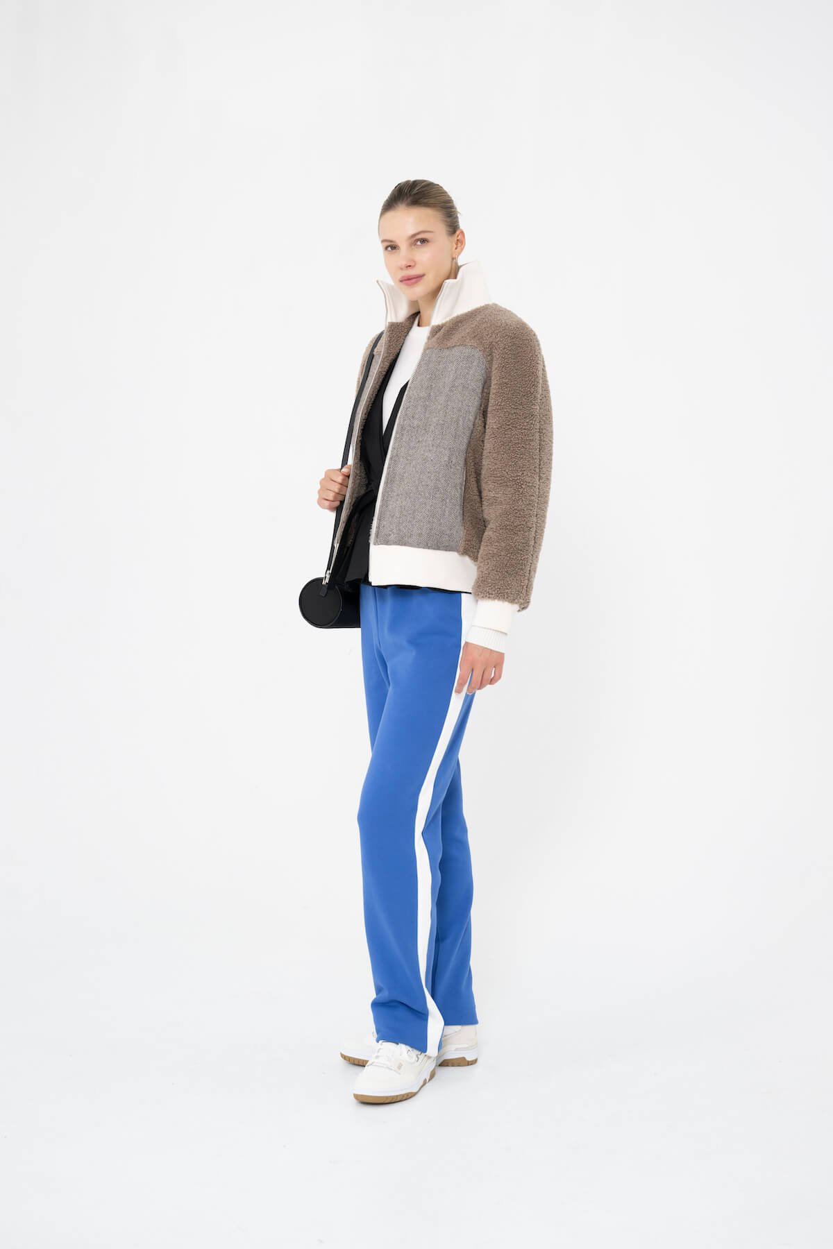 AMELIA - Teddy Bomber Jacket - Herringbone Panels - Rafinesque.jpg