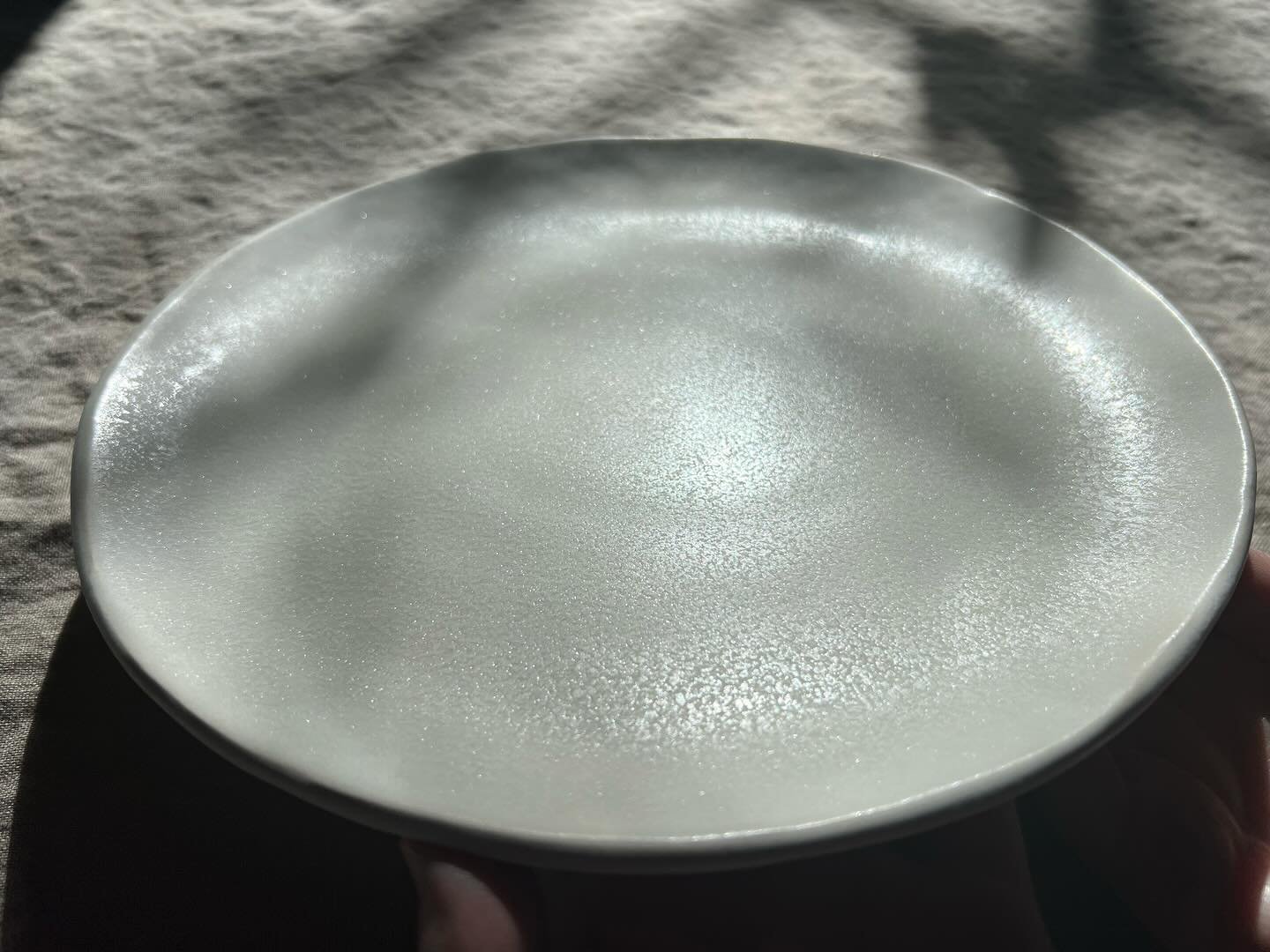 stardust dinner plate ~
 
new work + website coming in the next few weeks. 

:
:
:
#ceramics #ceramica #clay #foodprops #handmade #jodiefranco #plate #tablesetting #tablewares #tablescapes #propstylist #earthneststudio #michelinstar #dinnerware #home