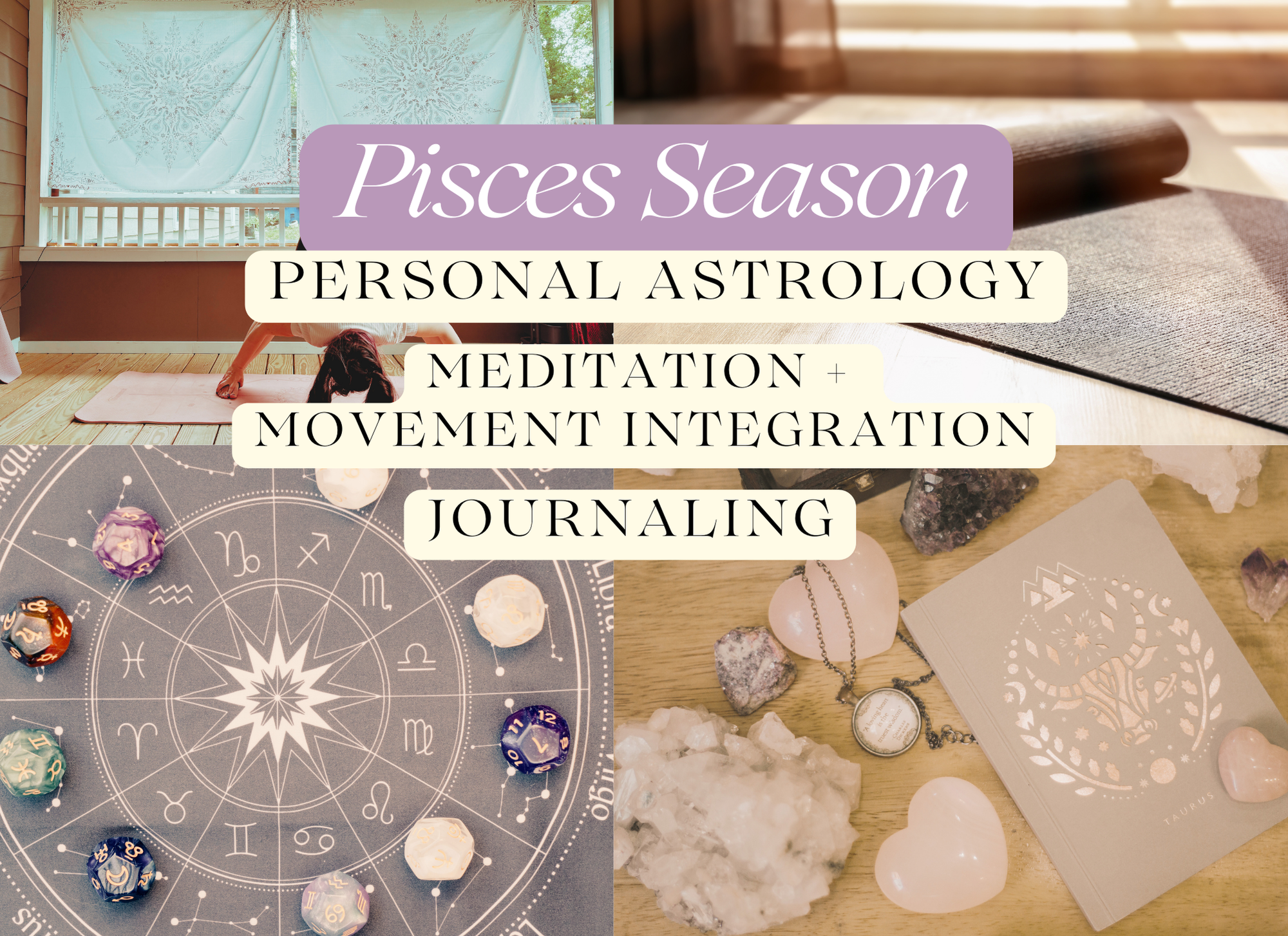 Pisces Season: Astrology/Meditation/Movement/Journaling with Senseful Wellness