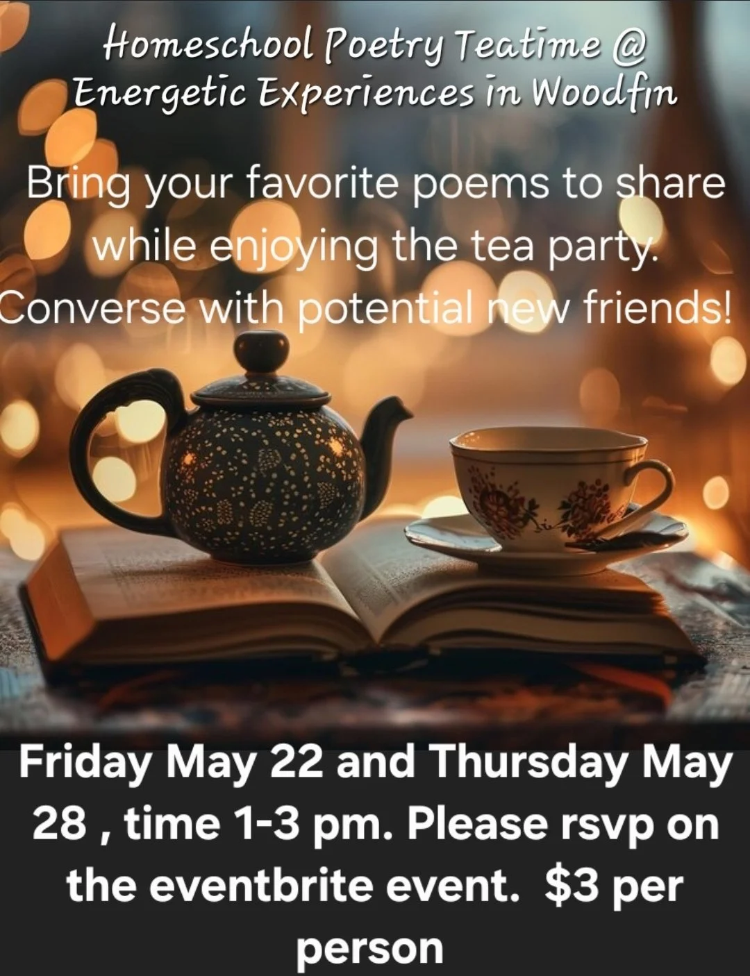 Homeschool Poetry Teatime with Kenda