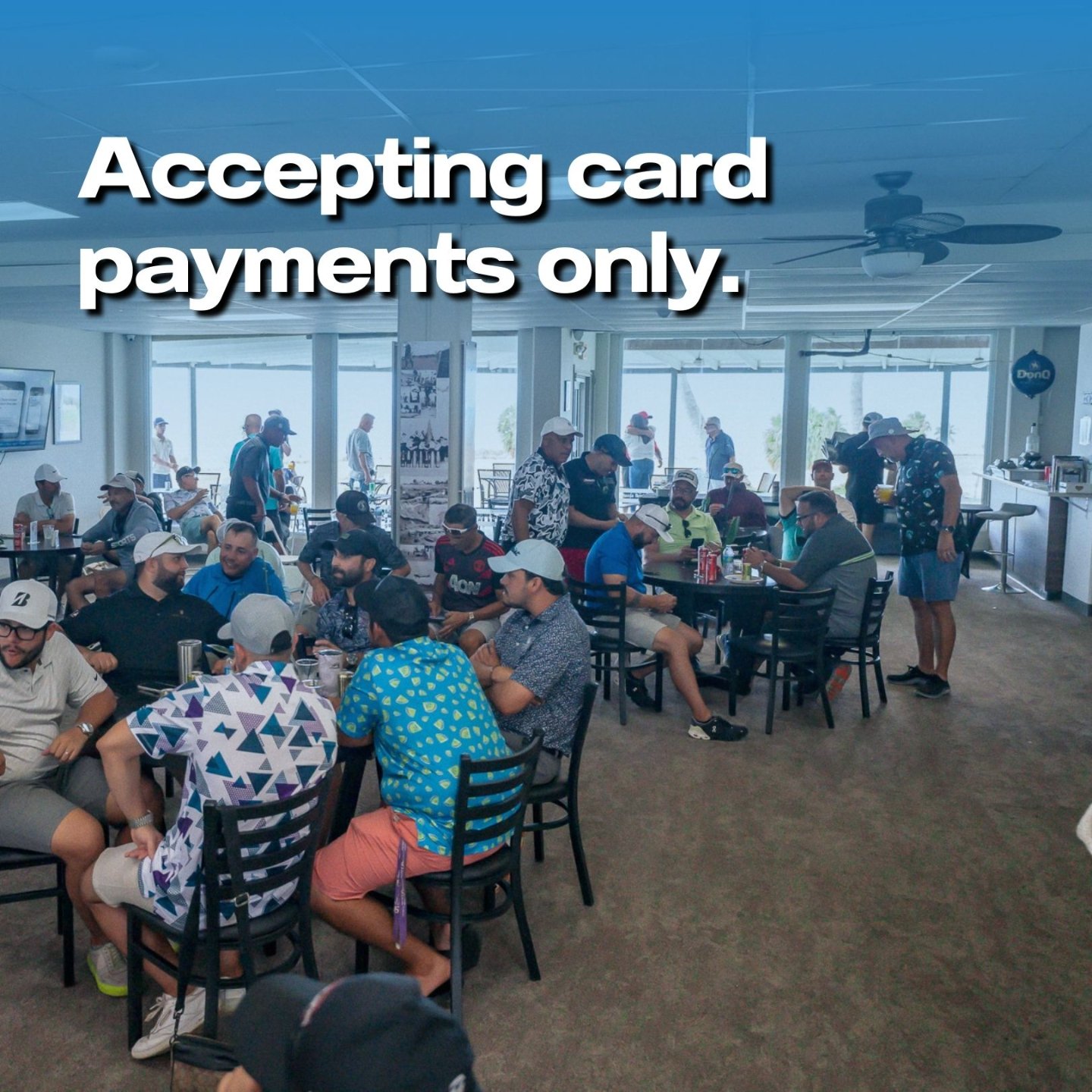Starting Monday, May 6th, only credit and debit card payments will be accepted. Cash payments will no longer be accepted. Be advised.