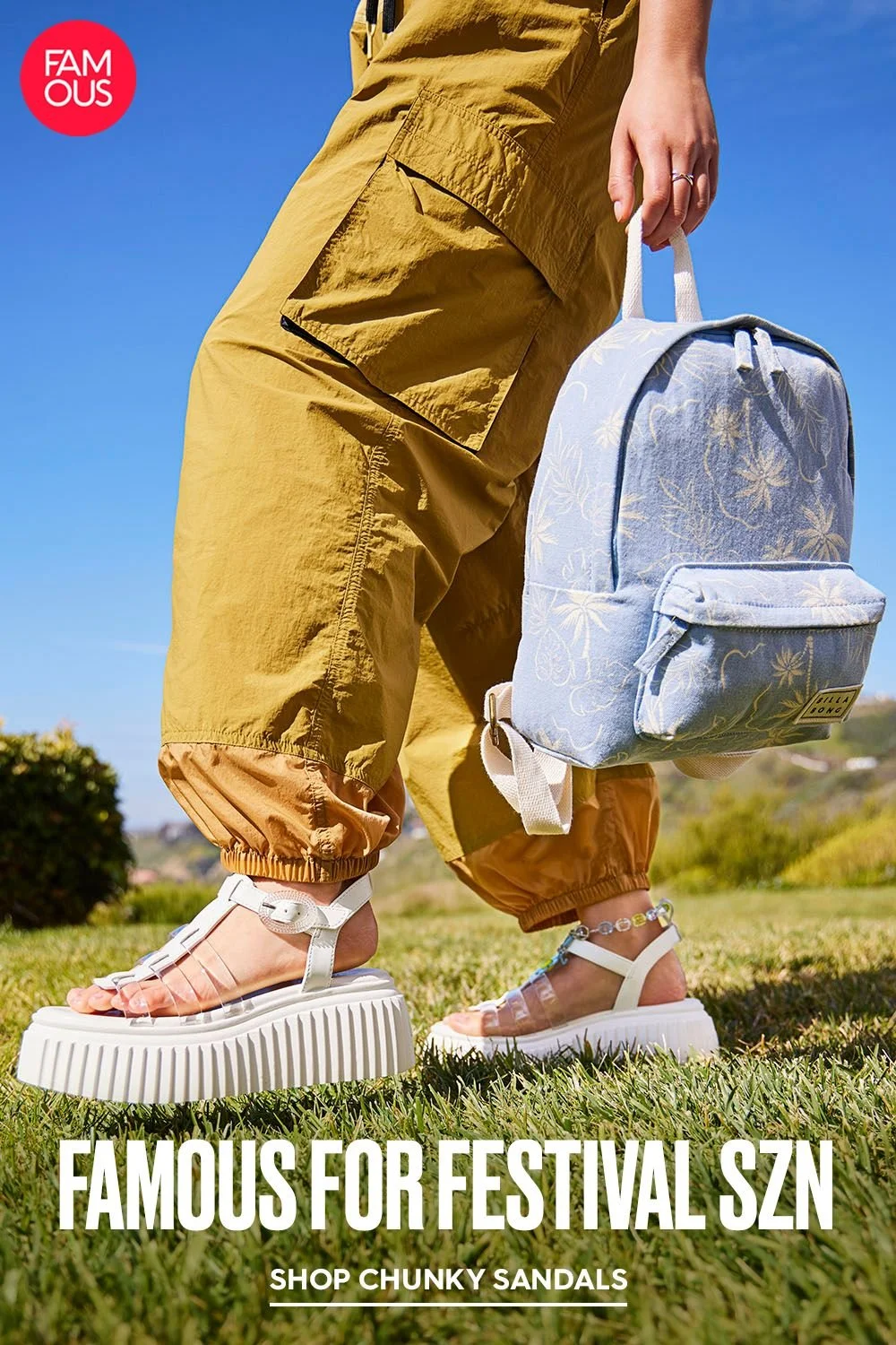 Famous Footwear Backpack and Shoe Styling