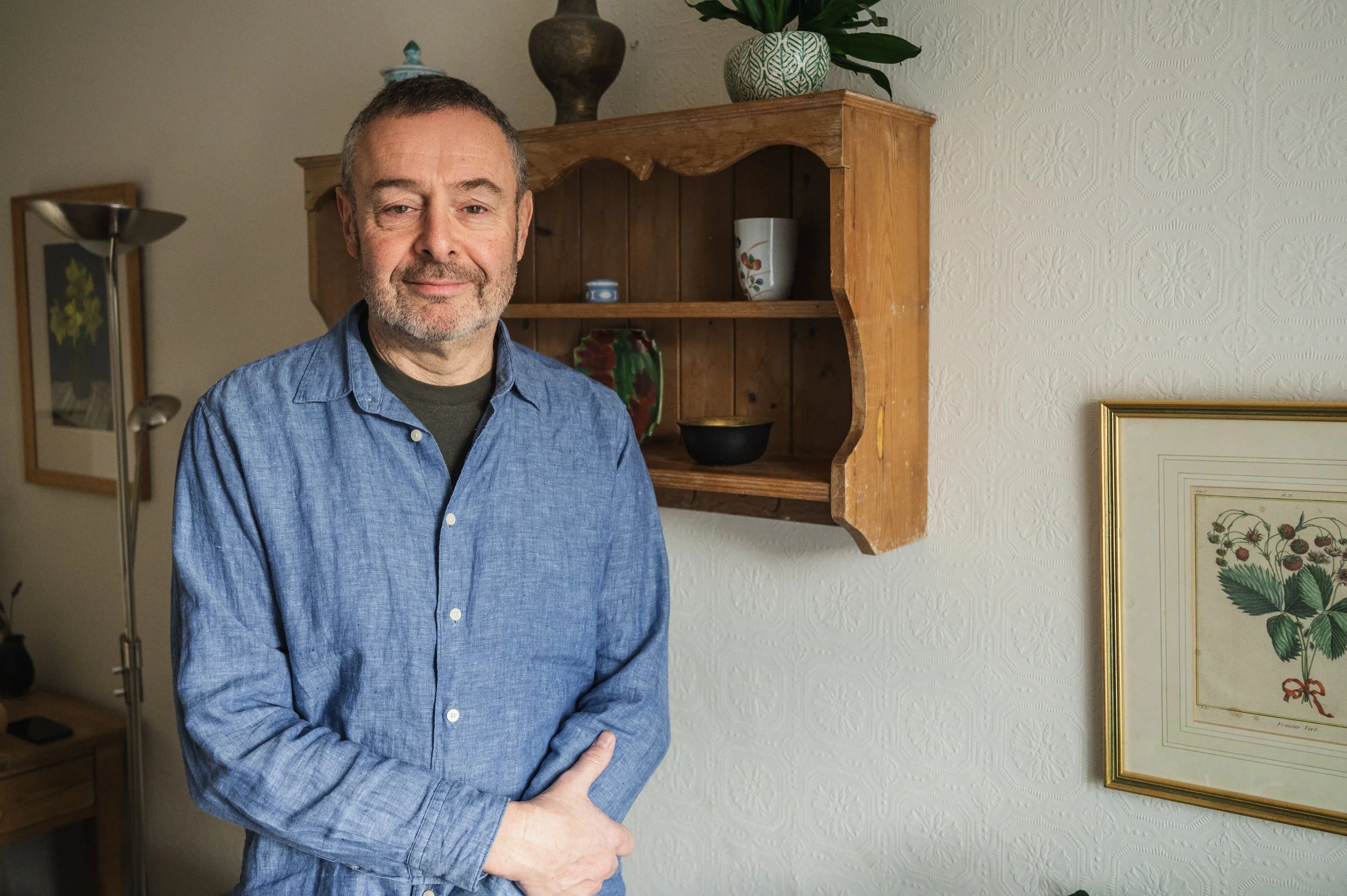 David Morris in a counselling practice room.