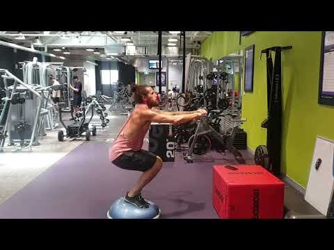 BOSU NARROW SQUATS