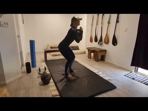WEIGHTED FRONT SQUATS