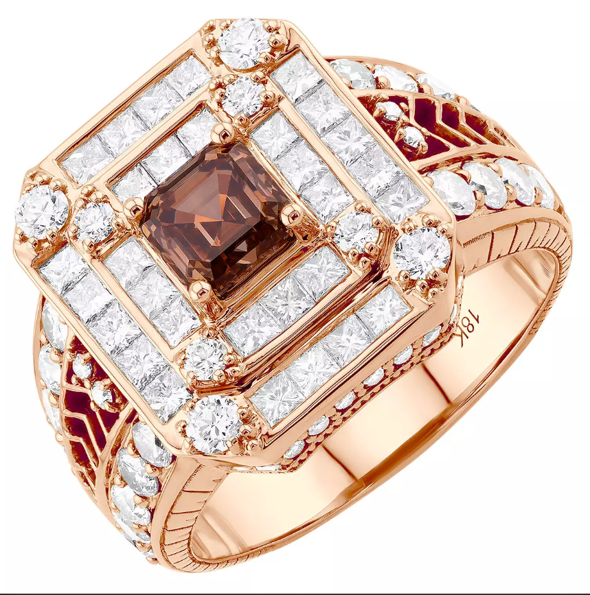 18 Karat Rose Gold & 5 Carat Diamond Ring
