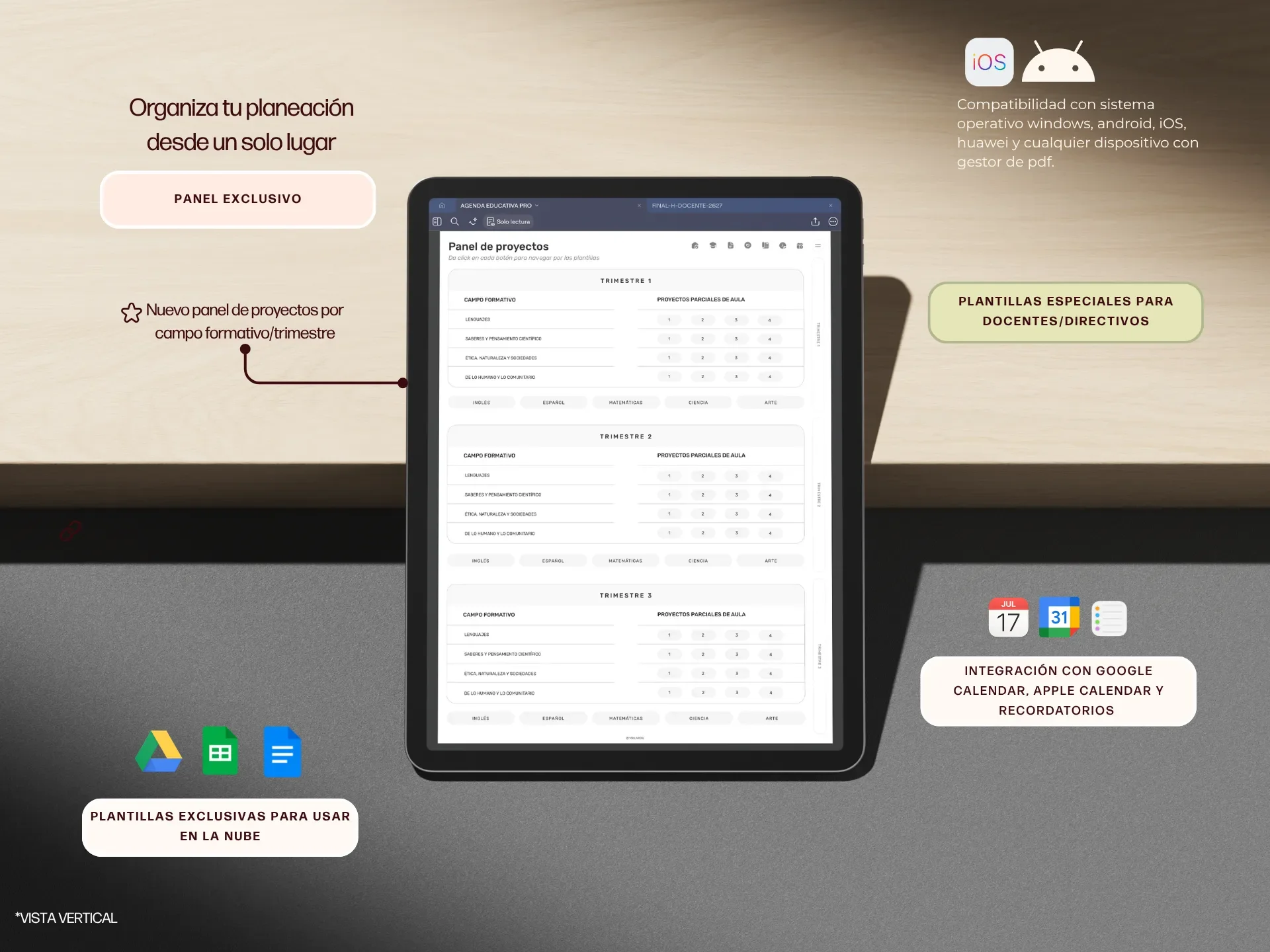 Agenda educativa | Bundle 2026-2027
