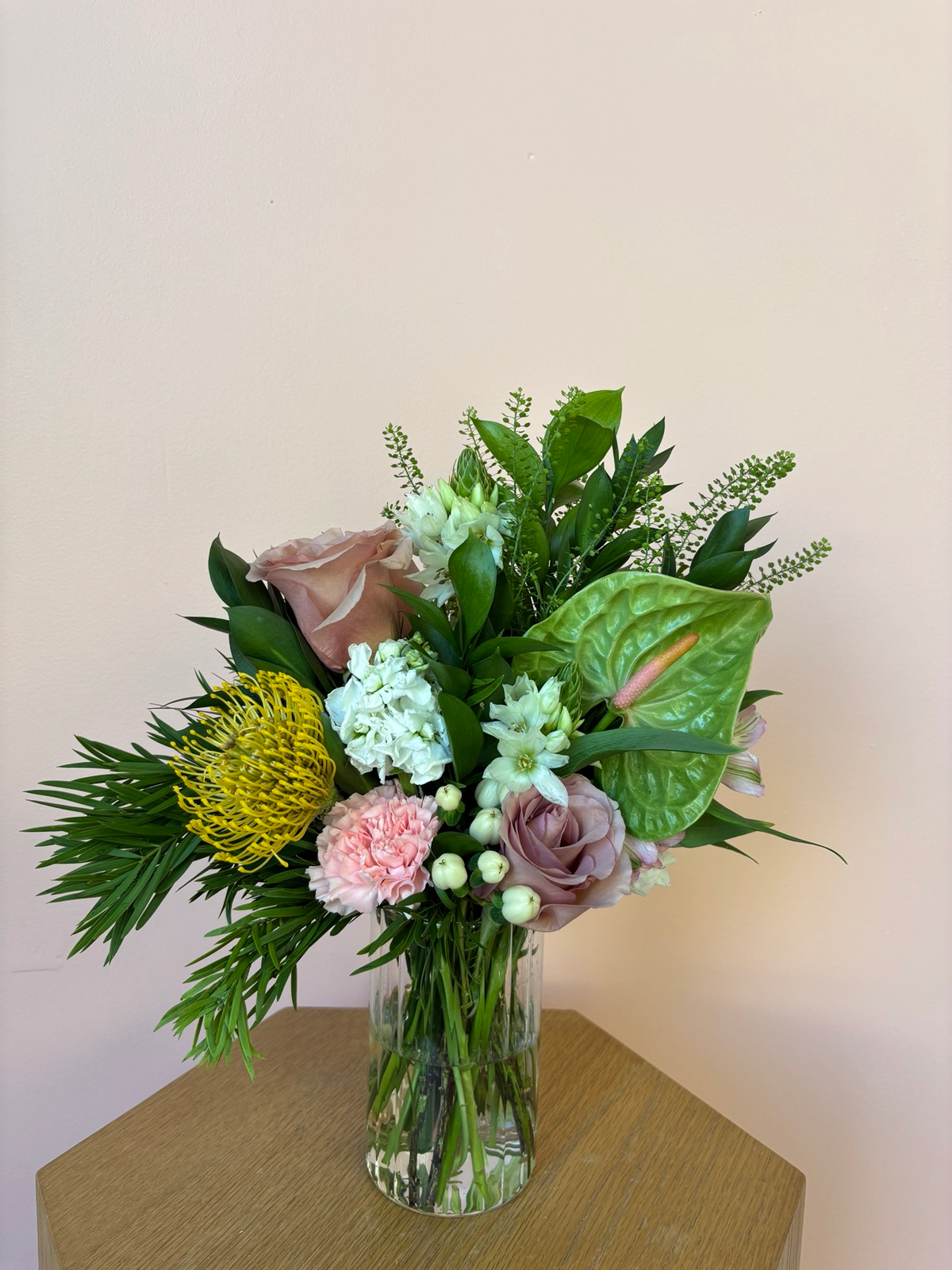 Garden Party Floral Arrangement with Tropical Flowers, Blume Ruhm Floral Lounge Honolulu