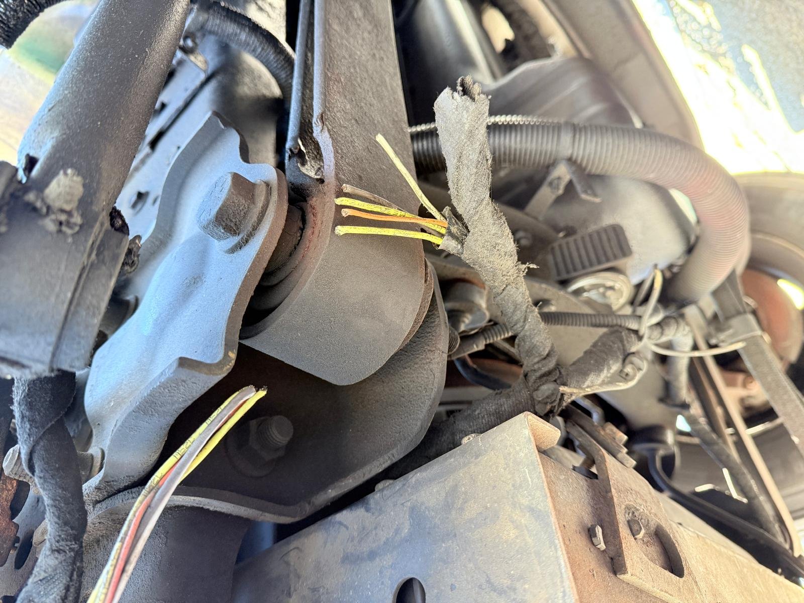 head light broken wires