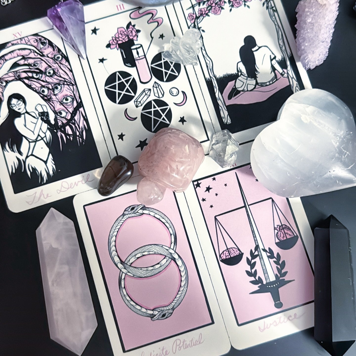 😈🌟🐍⚔️💕🕯️🔮🧠🌙🐢🤍🌹