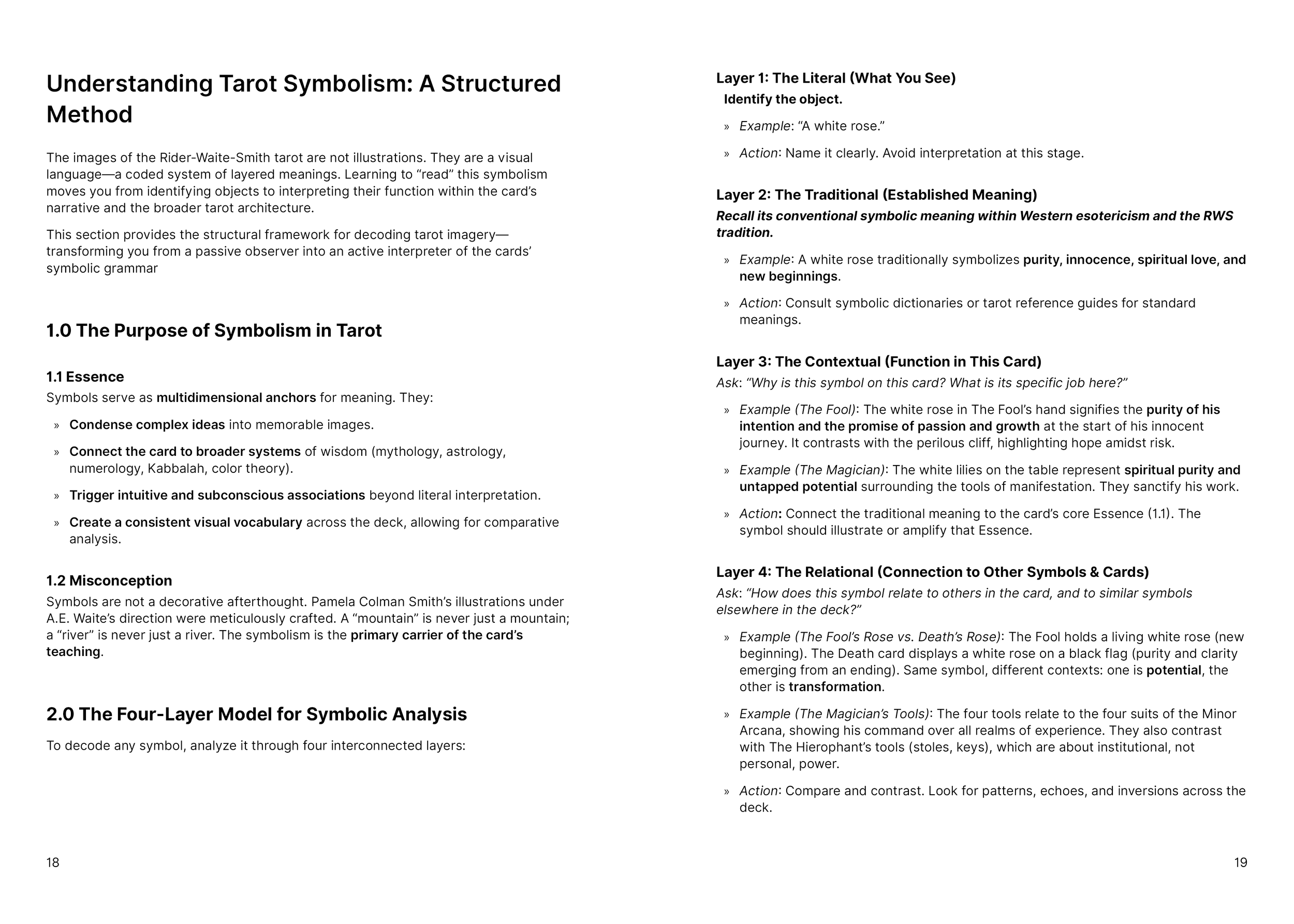 The Four-Layer Model for Symbolic Analysis