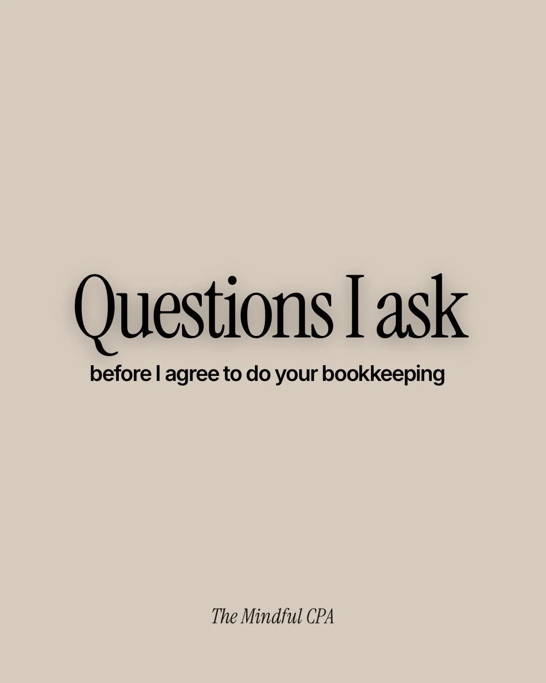 Me, obsessed with finding out more about business? 

Yes, yes I am! 🙂&zwj;↕️

This might feel like a full-blown first date, but these are all the types of things I want to know about before I agree to take you on as a bookkeeping client.

🔗 Ready f