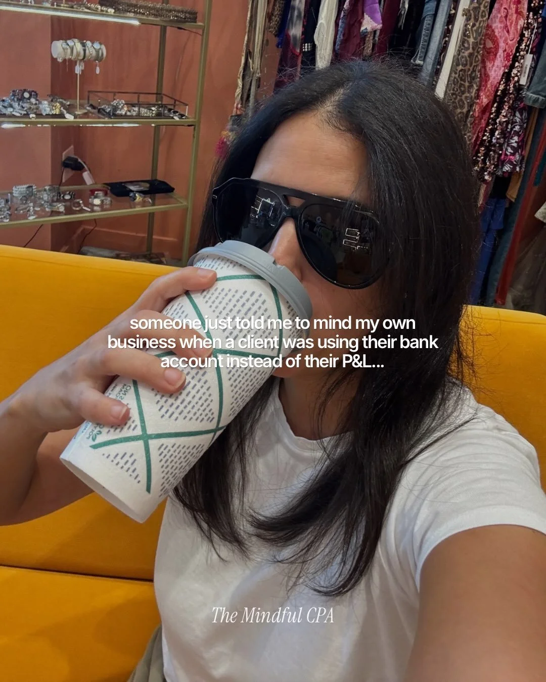 Mind my business? Bestie, I am!

My whole entire job is to stop business owners from looking at their bank balance one day thinking they can afford that large purchase in their cart and then wondering why they couldn&rsquo;t pay themselves that same 