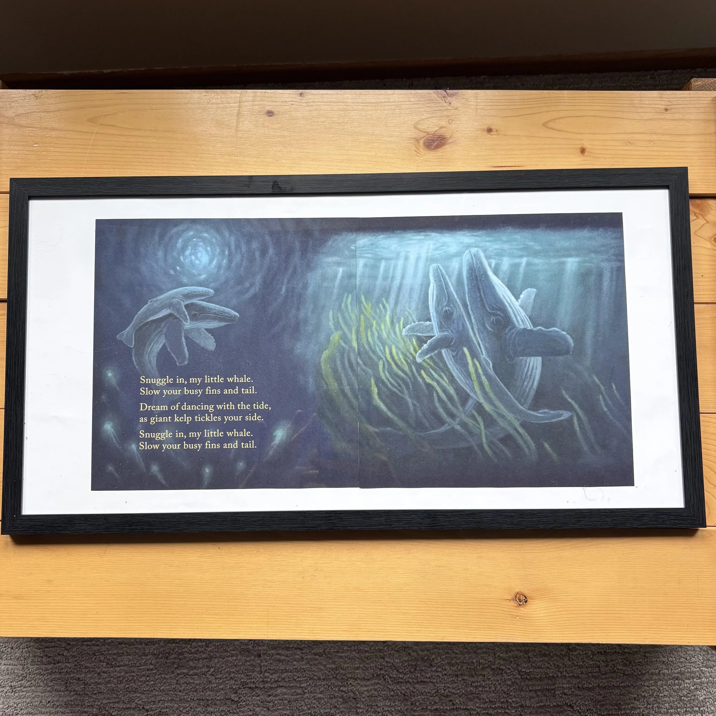 "My Little Whale" – PRINTS, 2 pieces, 8.5X8.5 (frame not included)