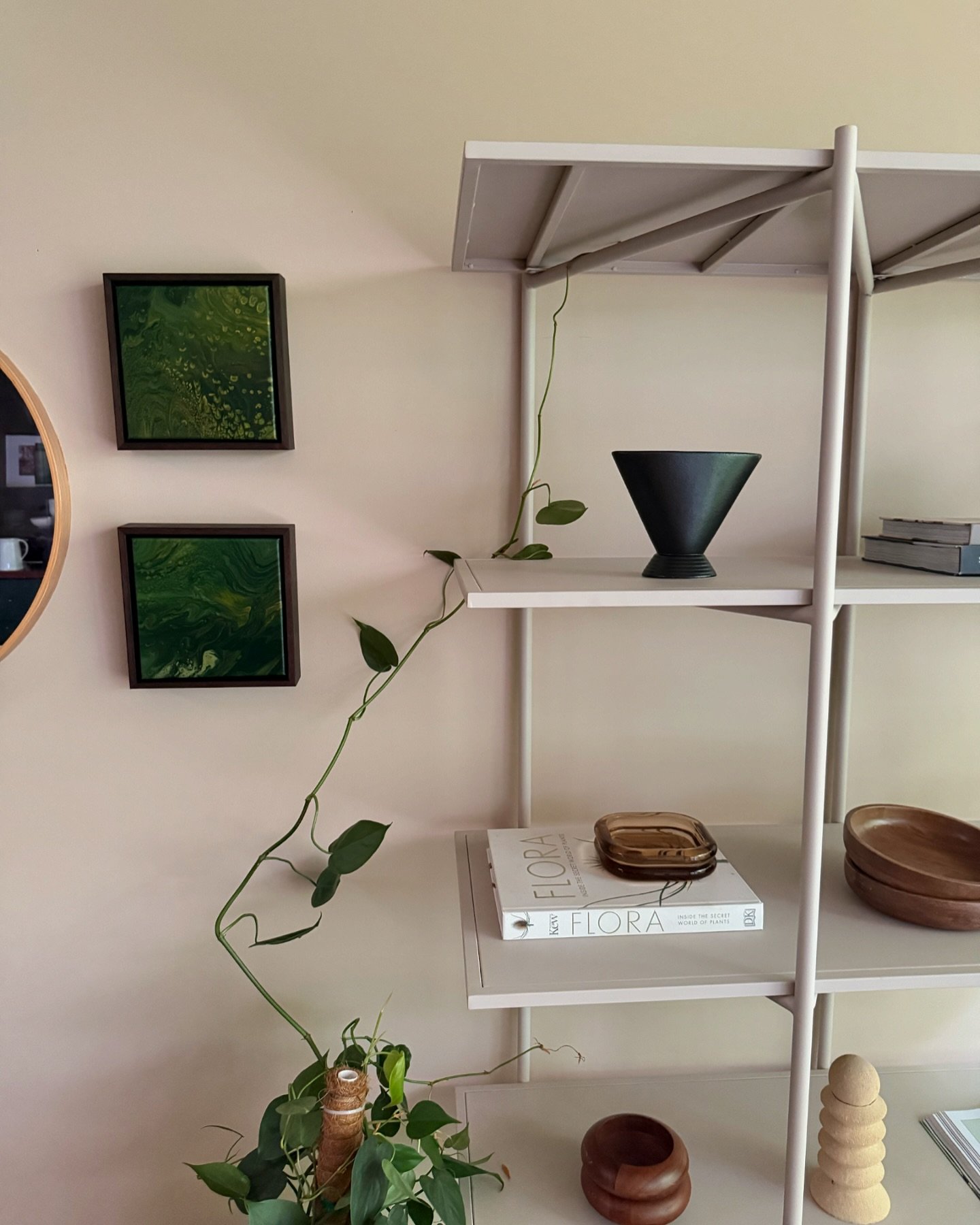 Setting up the new house and making it feel like home. We have been living at both houses for a few months while we wait for settlement and it&rsquo;s nice to have all of our stuff in the one place now. 
Artwork by our talented friend @biancagjuric f