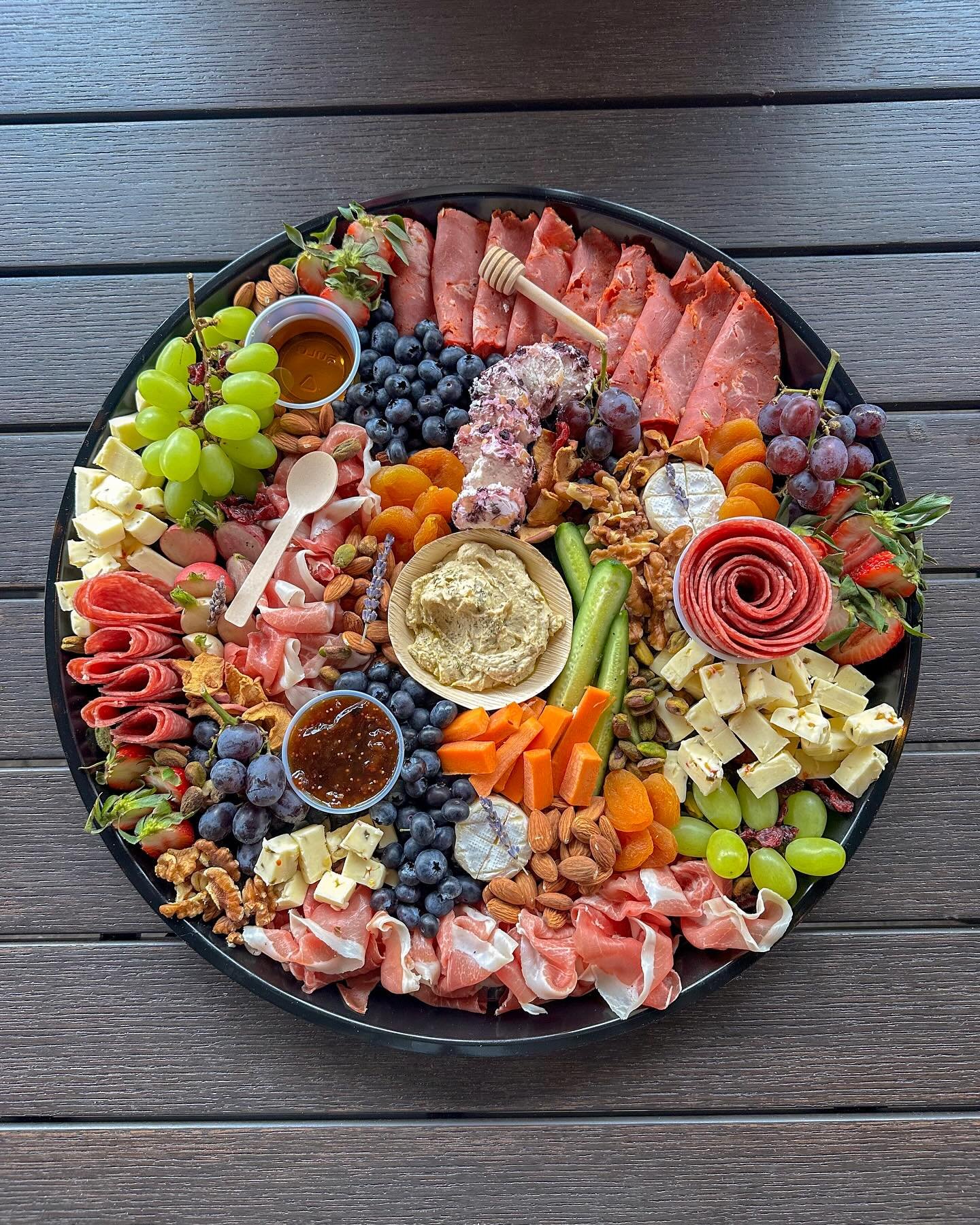 It is a week for charcuterie 🧀🍷 &mdash; catering is our jam and we love being a part of your event! Which board are you ordering? Our charcuterie boards are available in both large or small formats 😋➡️