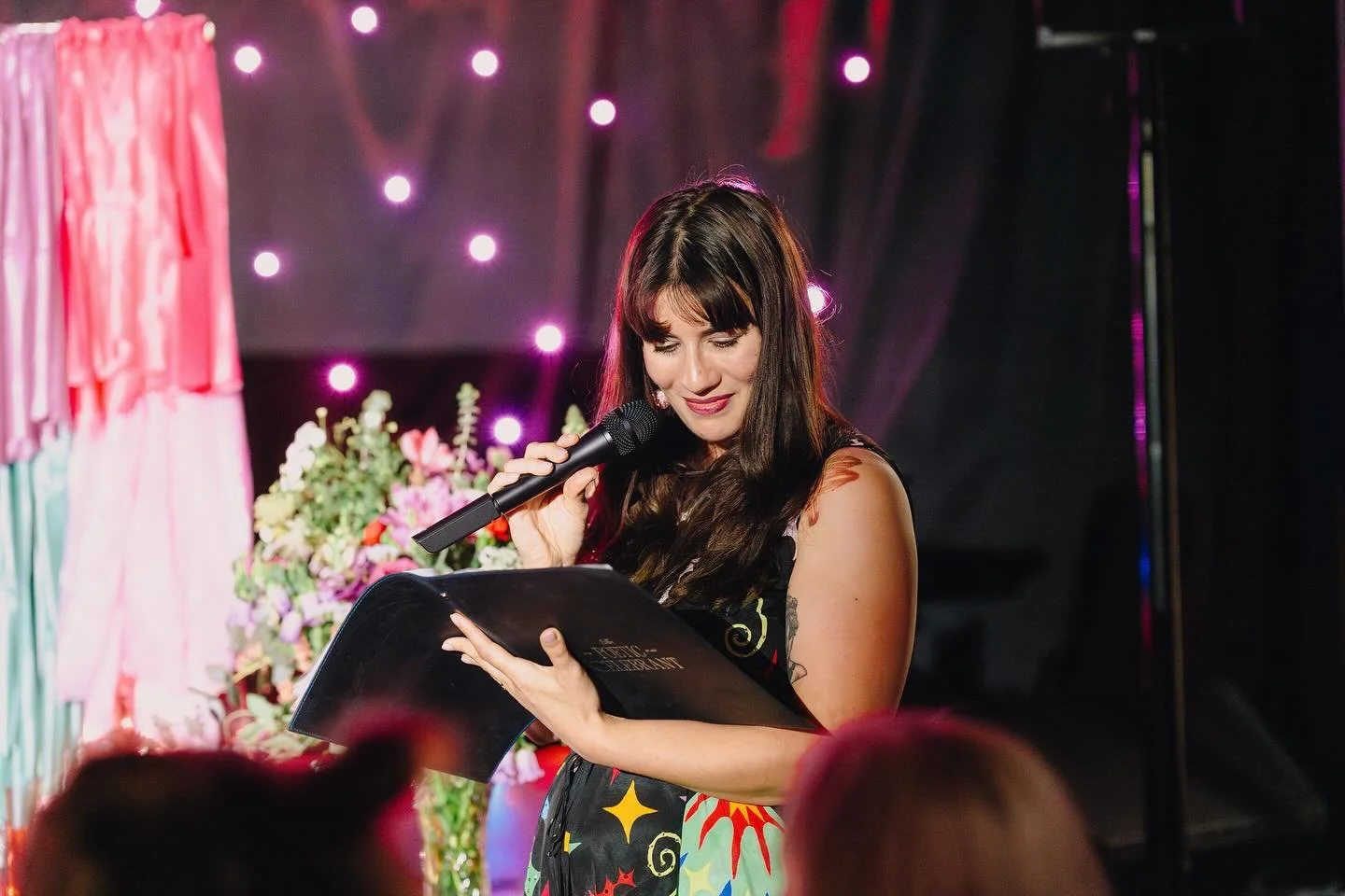 That moment mid-ceremony when you look down and think, damn, this script slaps. 🎙️

📸 the brilliant @georgiawiggs