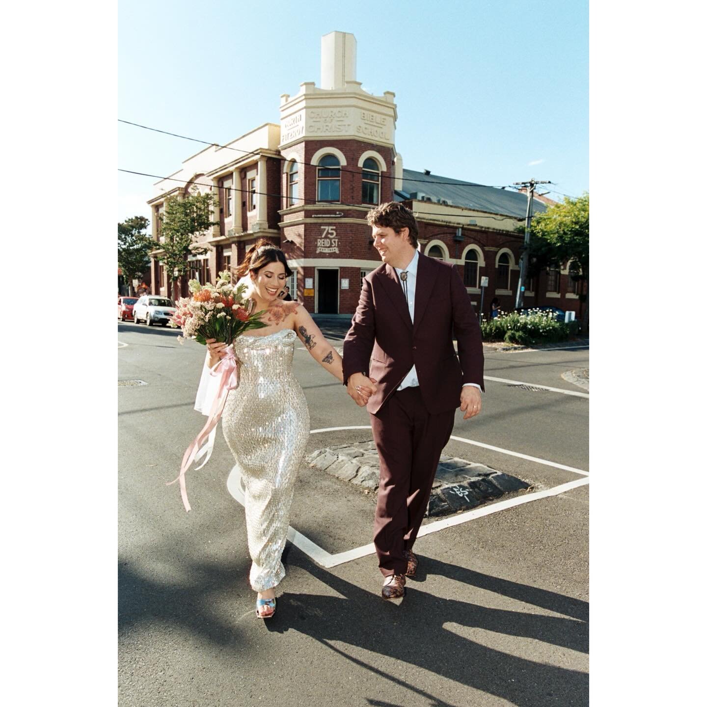 A break from regular broadcasting of my gorgeous couples because sometimes ya&rsquo; celebrant needs to get hitched 💘. This is what happens when a celebrant marries a muso&hellip; we stop traffic and we send it!

Photography by the brilliant @analog