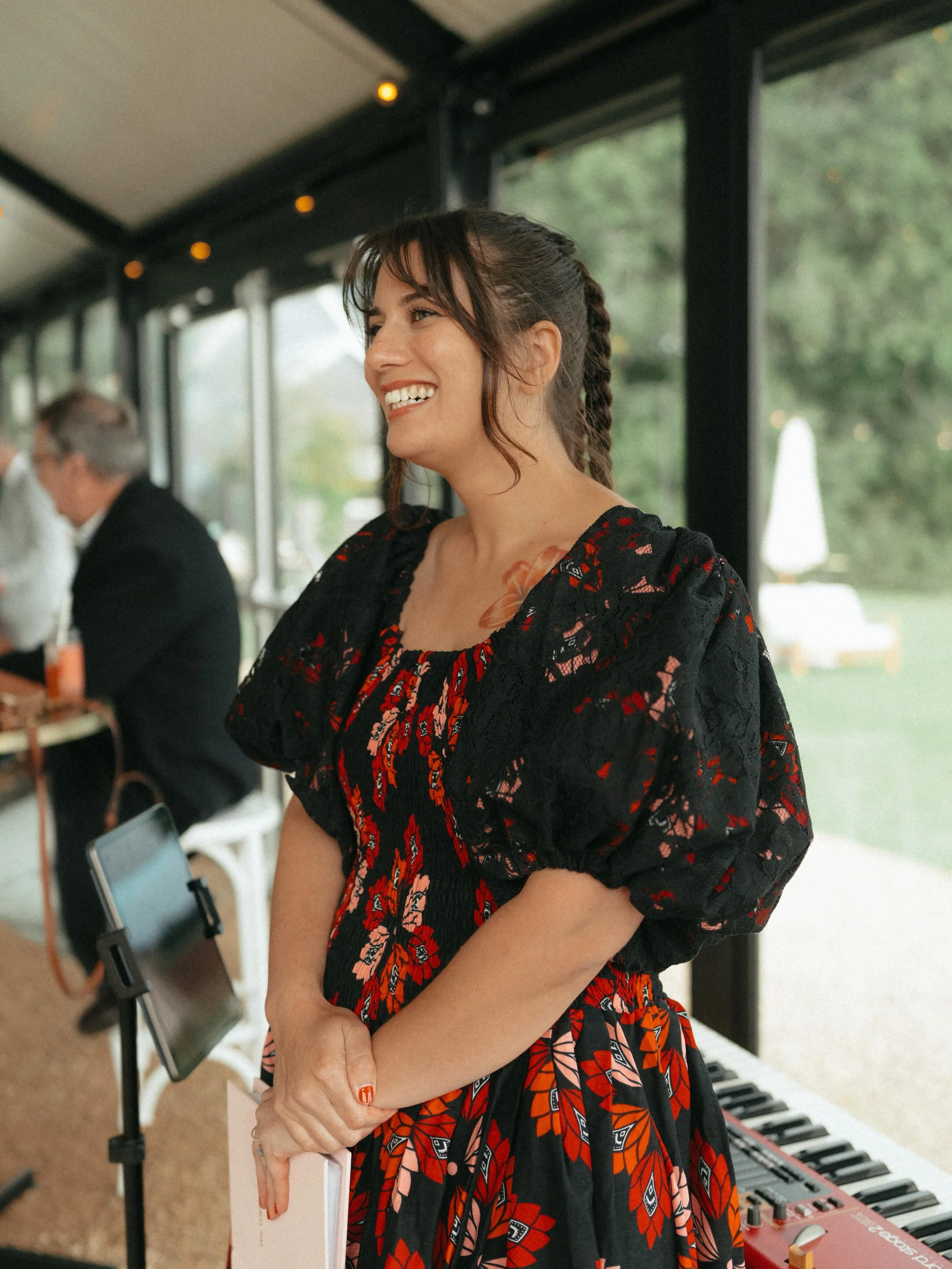 Here to keep time, create vibe and herd distracted/tipsy adults towards the dance floor/snacks. From ceremony to dance floor honey. 🕺

If you&rsquo;re looking for a celebrant who can write a poetic, personalised script that sounds like you, then MC 