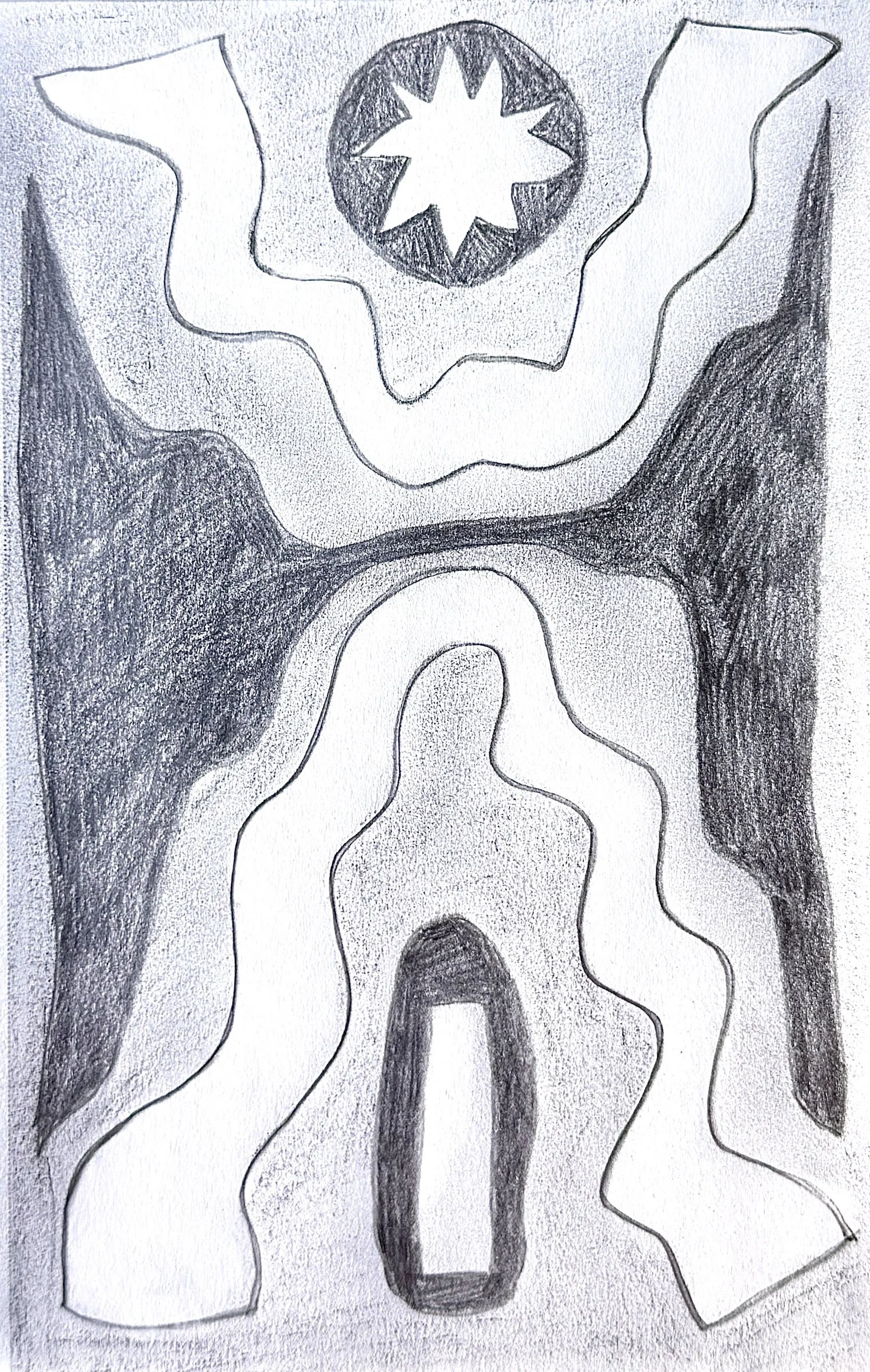 Untitled, Graphite on paper, 8 x 5 inches