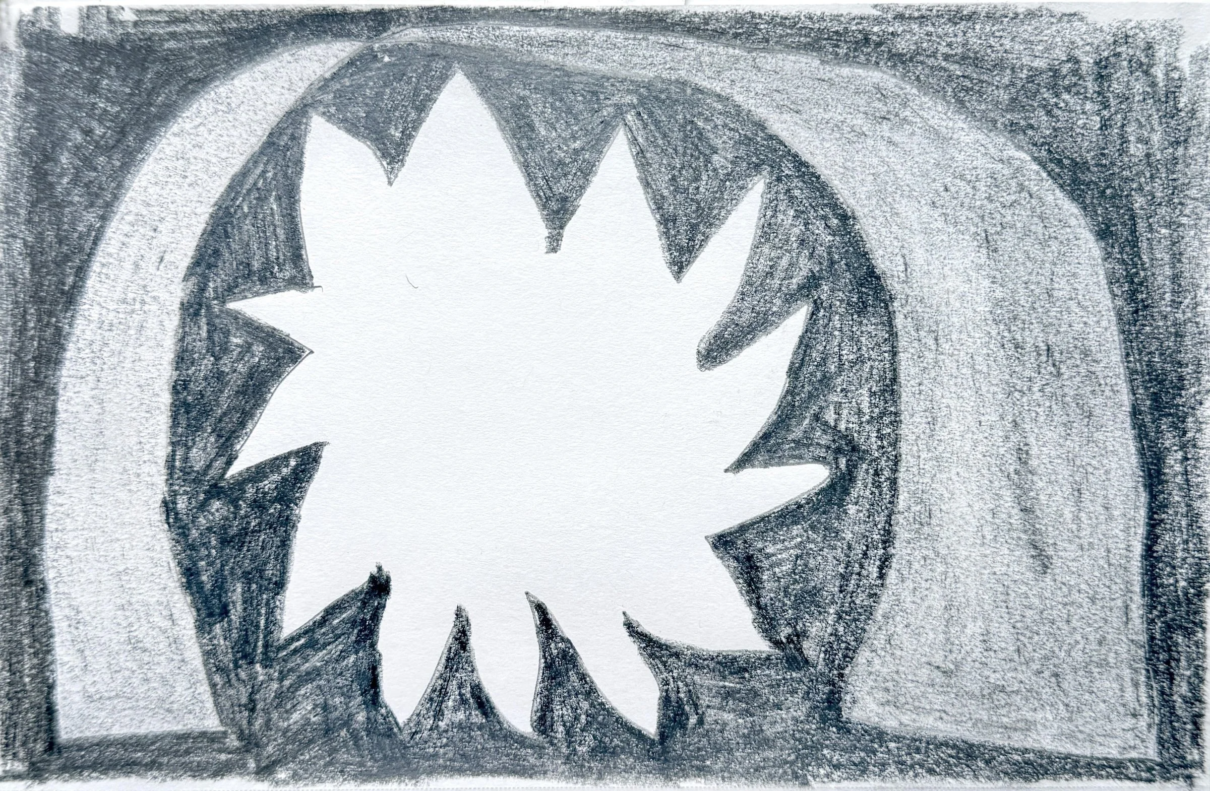 Star Gate (2026) Graphite on paper, 5 x 8 inches