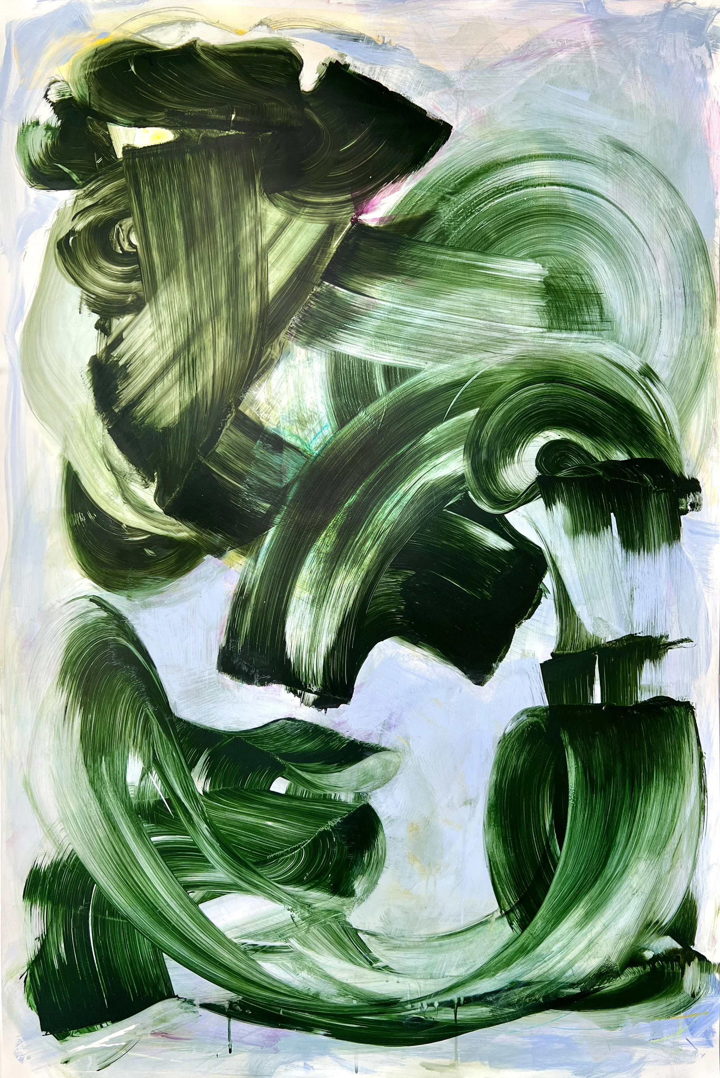 Arrival
48 x 30 inches
Acrylic on YUPO paper