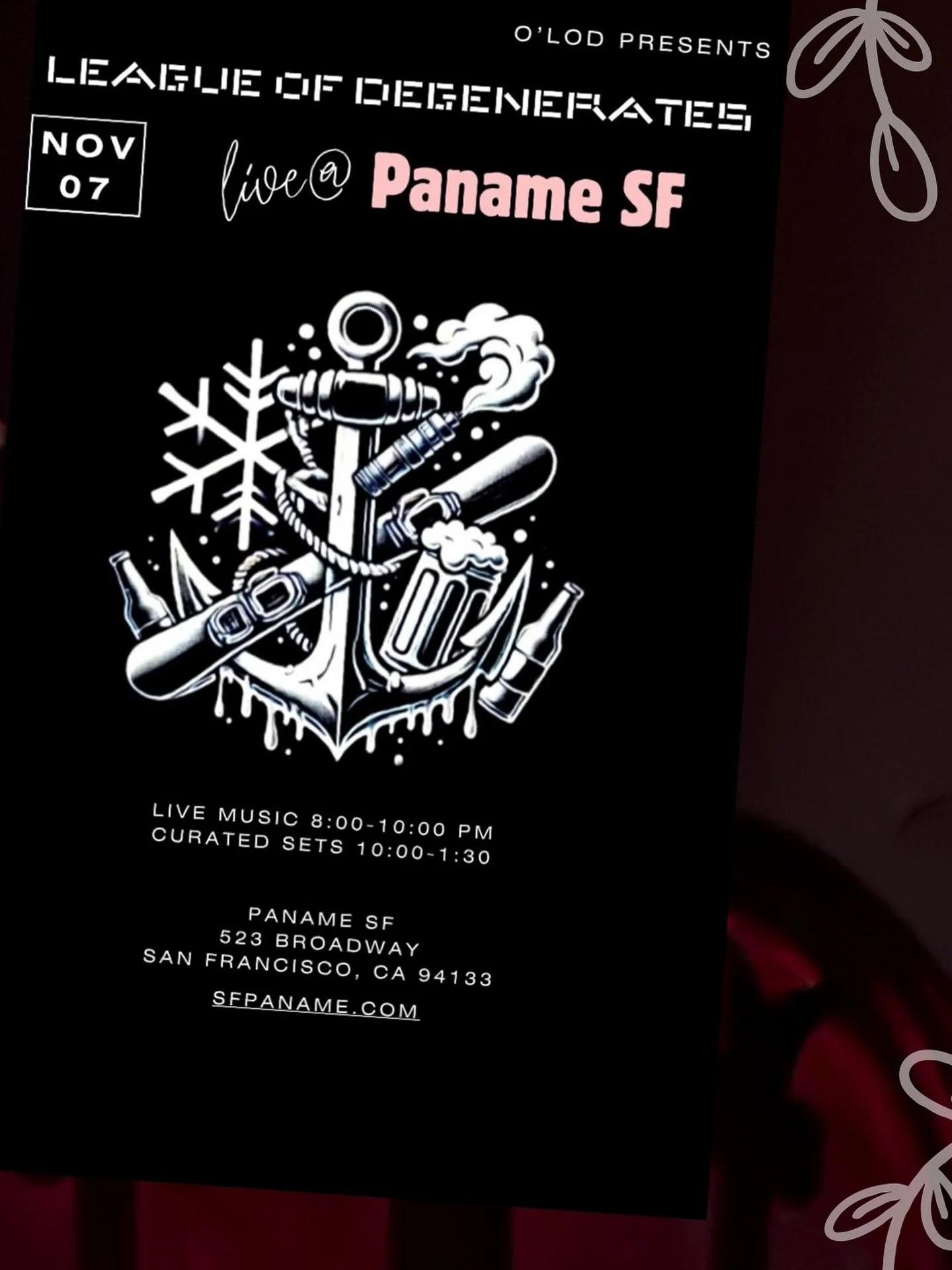 League of Degenerates returns this Friday with live music, curated sets, and pure madness on the dance floor.
🎸 8PM - Live Music
🎧 10PM - Curated Sets
📍Paname SF | 523 Broadway

#panamesf #northbeachsf #leagueofdegenerates #sanfranciscocity #night