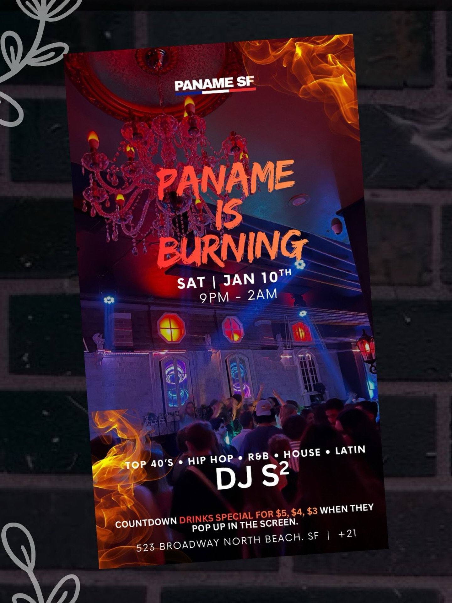 🔥 PANAME IS BURNING 🔥
This January, the city lights up at Paname.

High fashion.
French-inspired sounds.
A dancefloor on fire.

From Parisian elegance to late-night heat, this is where style, music, and energy collide. Dress bold, move freely, and 