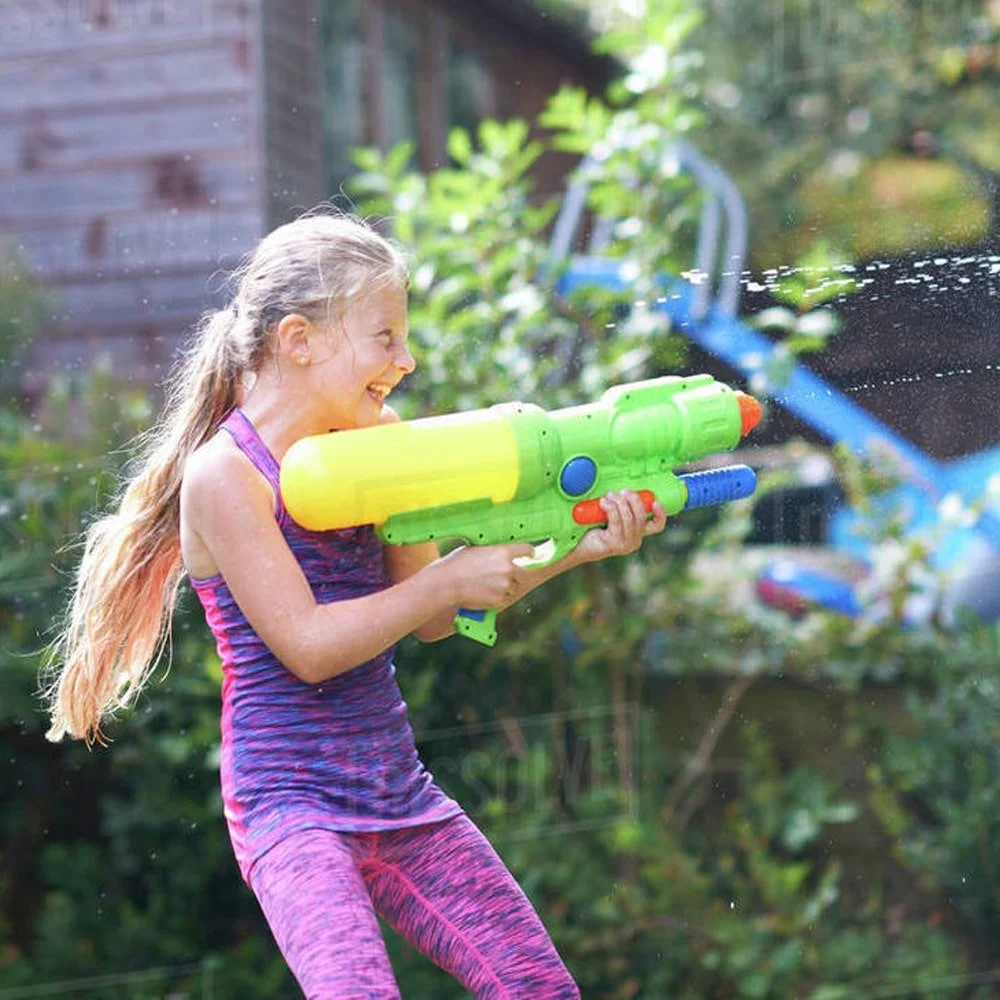 A student with a water gun