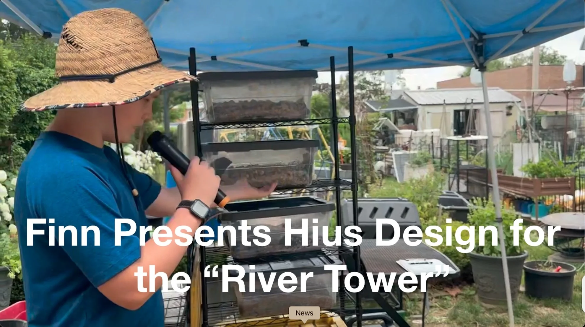 How to build a river tower