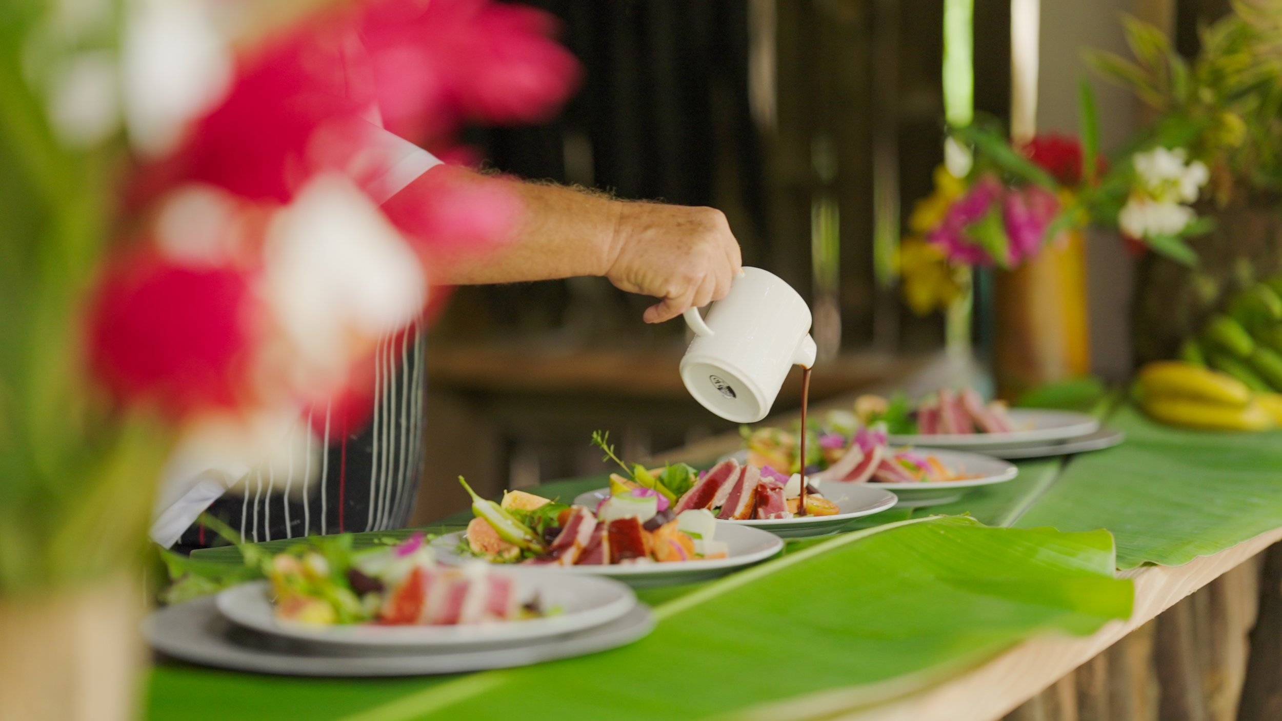 Lunch being prepared from farm-to-fork