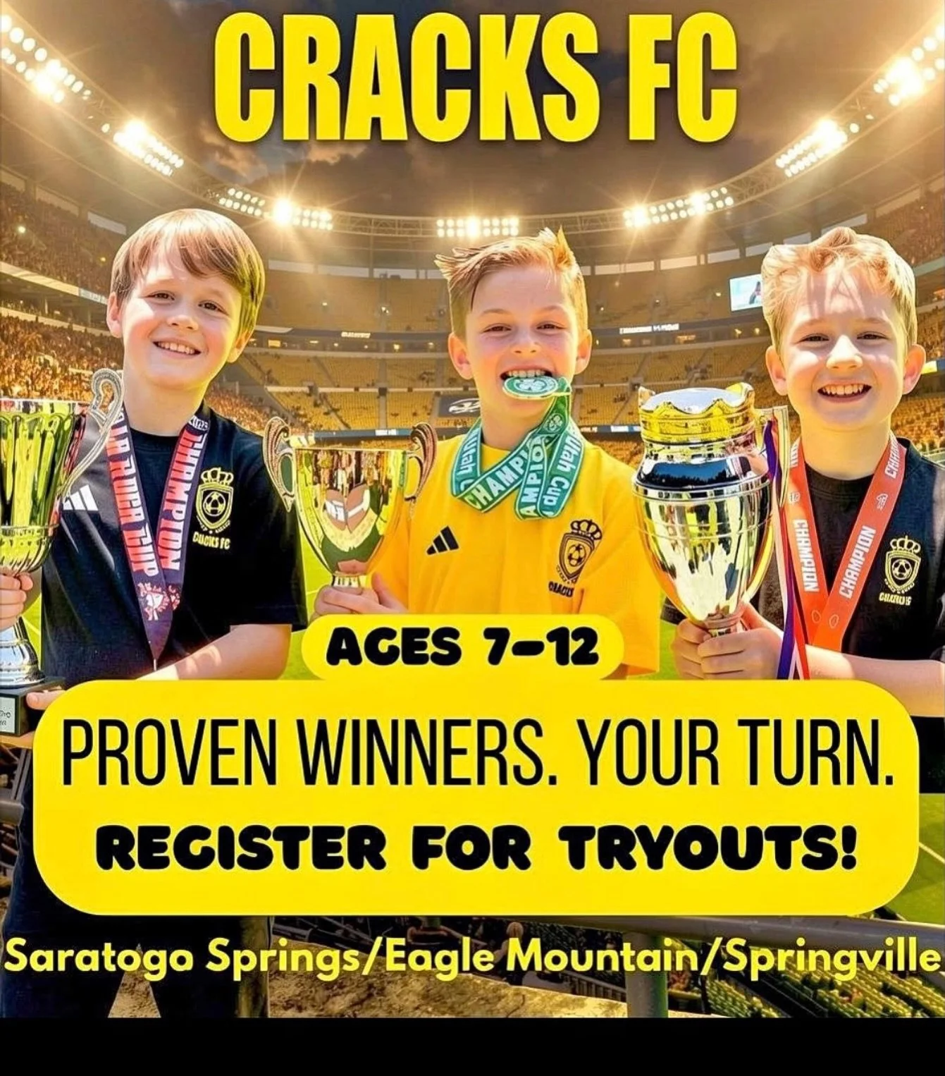 TRYOUT registration is open! For more information visit our website or click on the link in our bio!