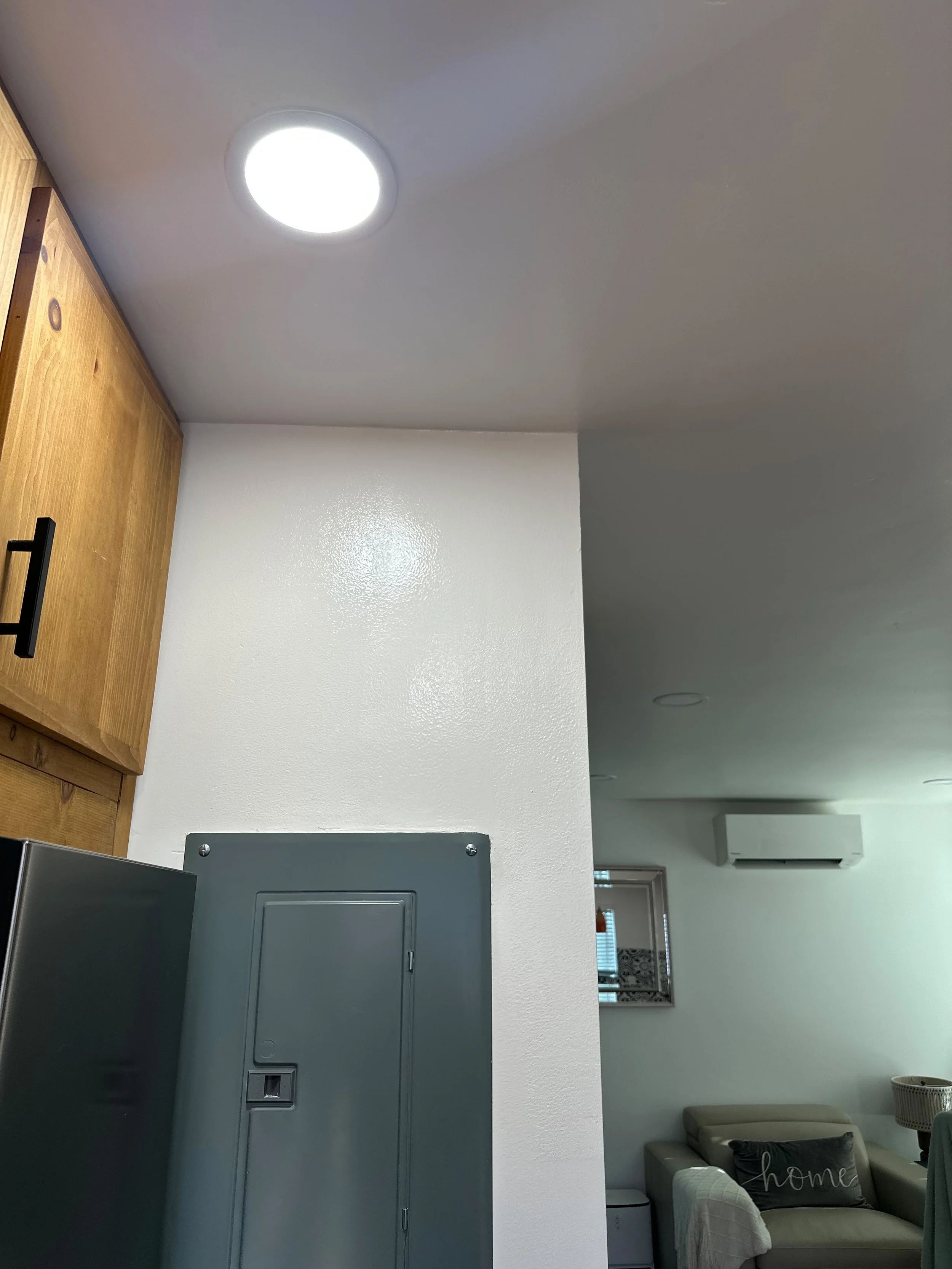 Smooth, seamless drywall finish and fresh paint restoration around a kitchen bulkhead by AC Remodeling San Diego-3.jpeg
