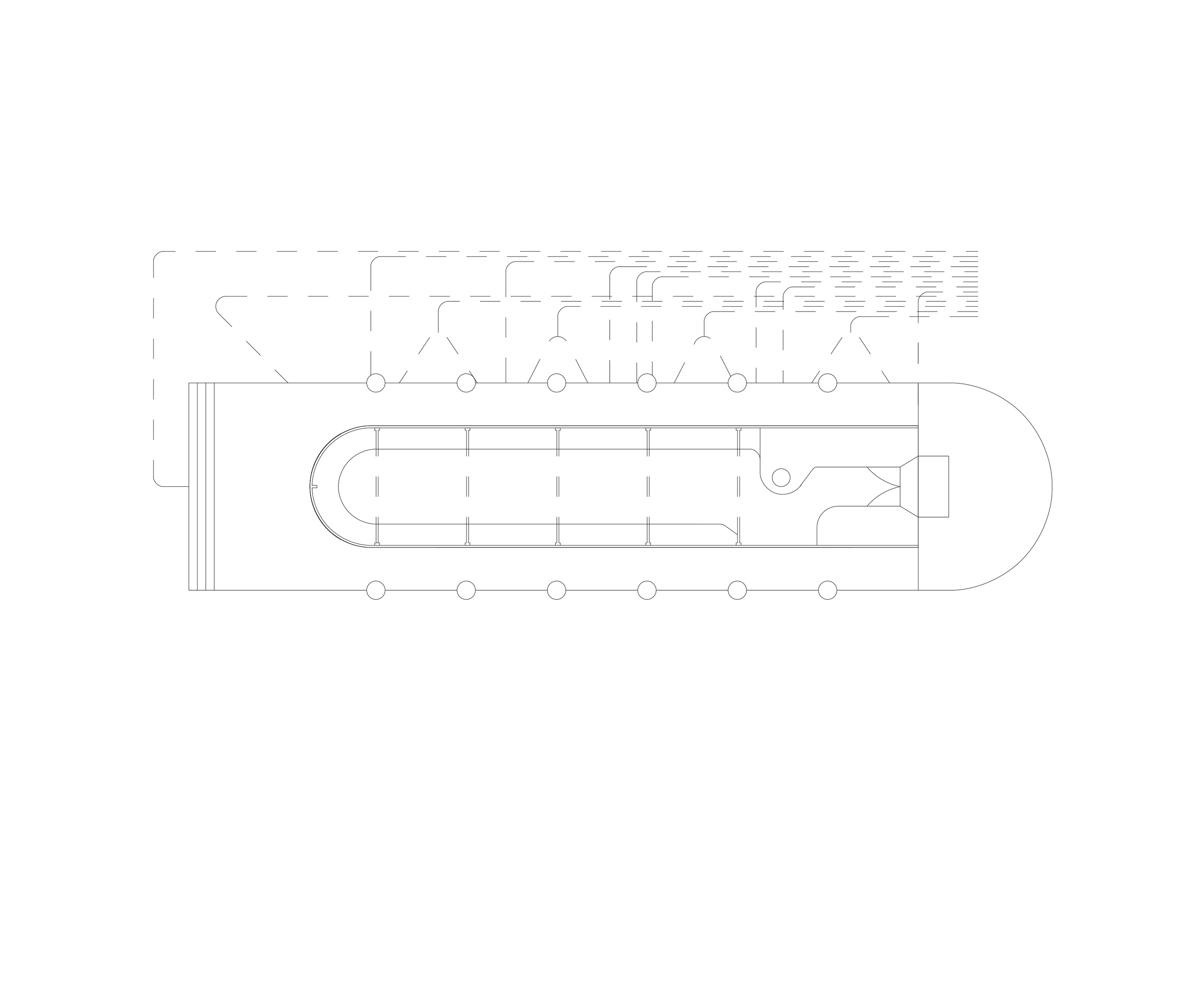 Ground Floor Plan with Suggested Intervention: Integration of an inflation and deflation structural system, partially emerging from the ground.