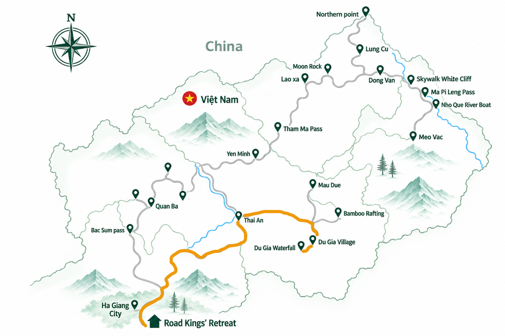 Day 1 route