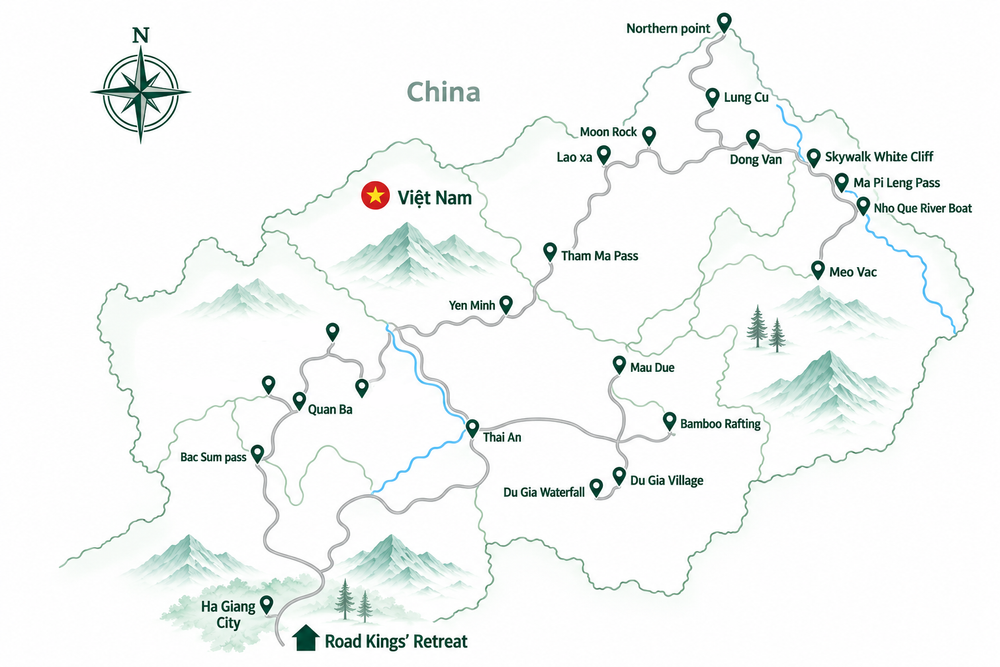Full loop route overview