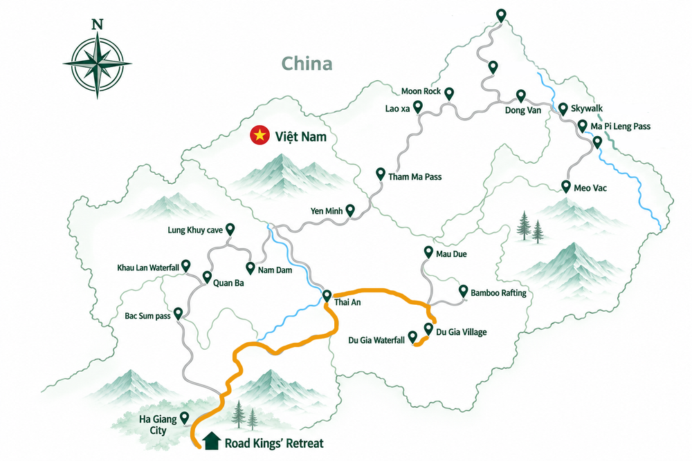Day 1 route
