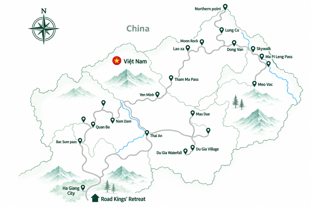 Full loop route overview